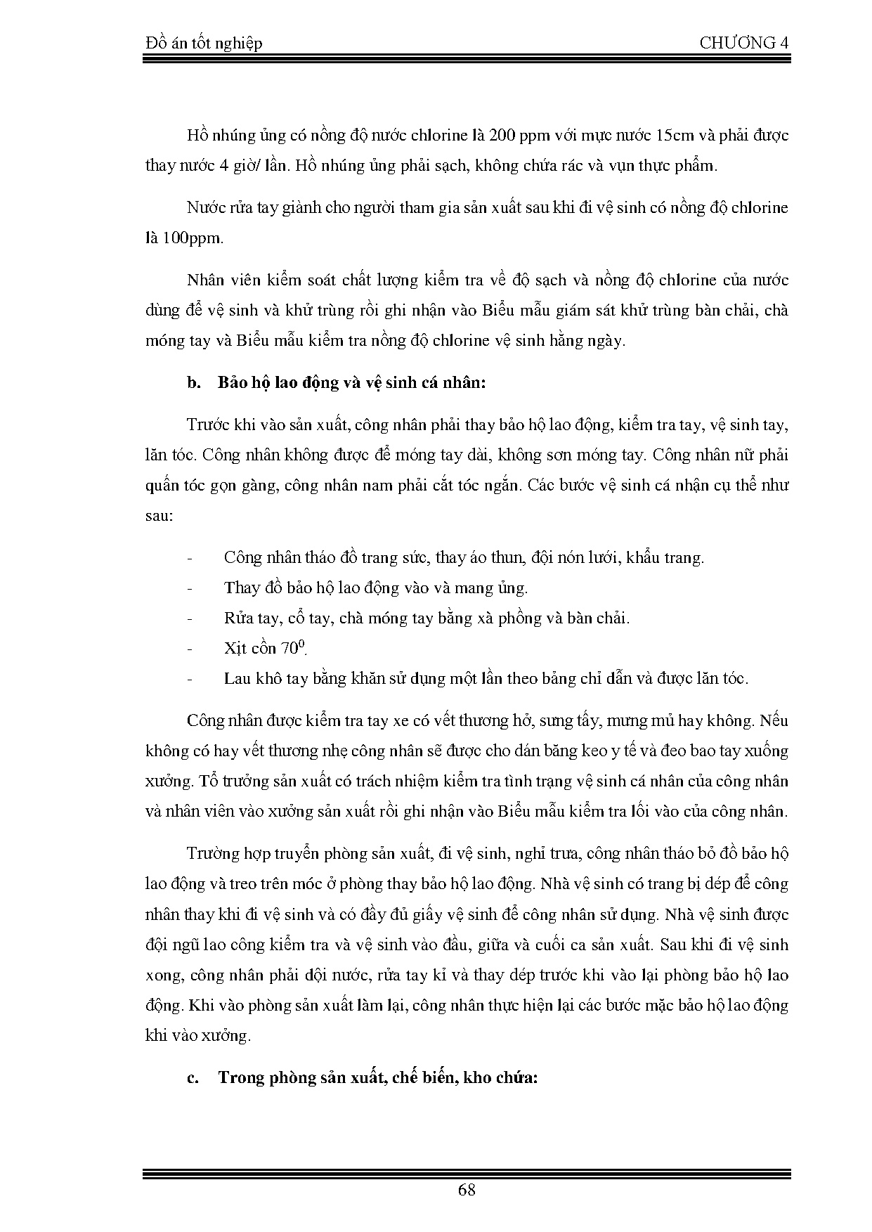 Đồ án tốt nghiệp - Nghiên cứu xây dựng hệ thống quản lý chất lượng Haccp cho sản PTTBCCTCPNNHHTHCM - Trang 88