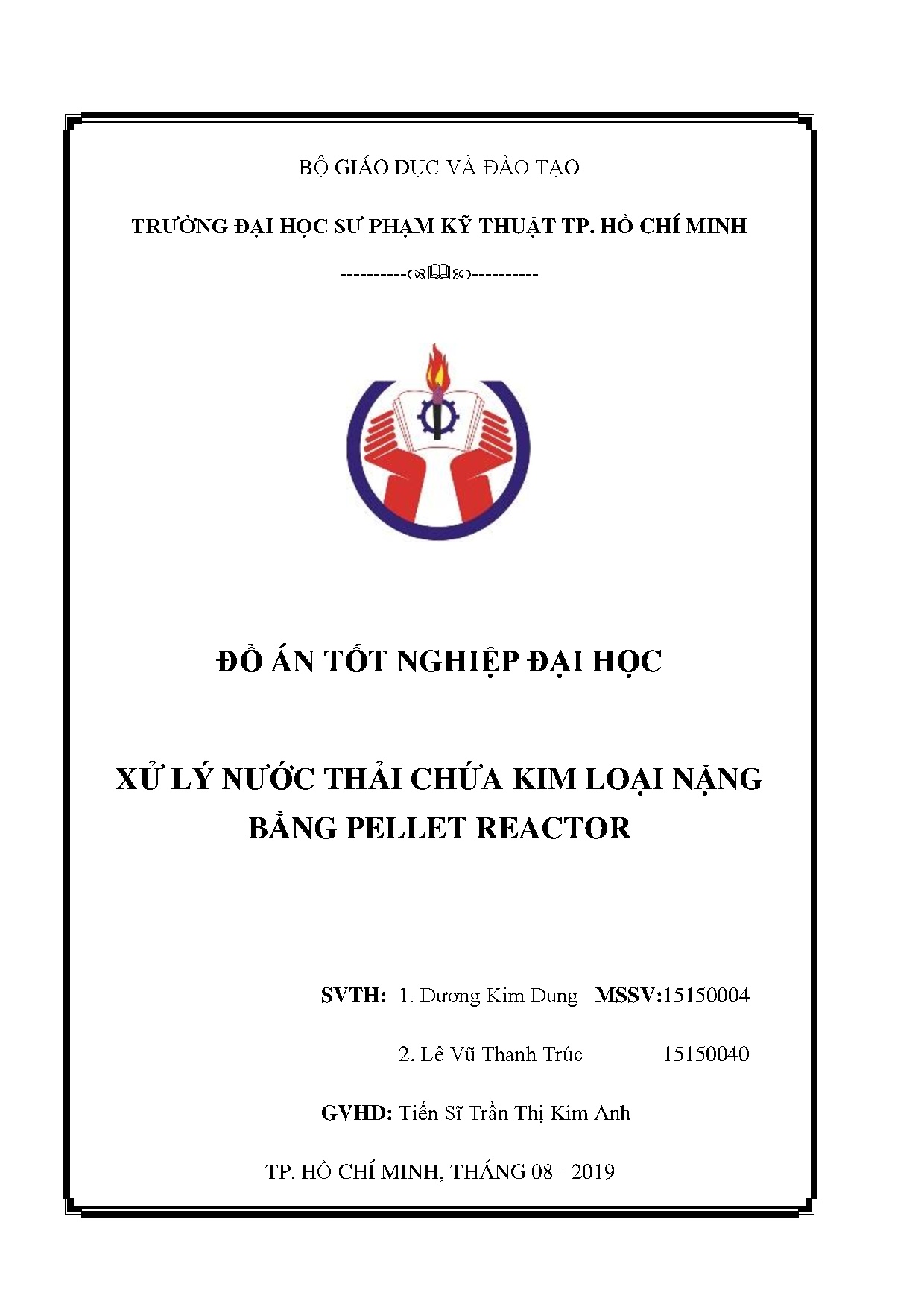Đồ án tốt nghiệp - Xử lý nước thải chứa kim loại nặng bằng Pellet Reactor