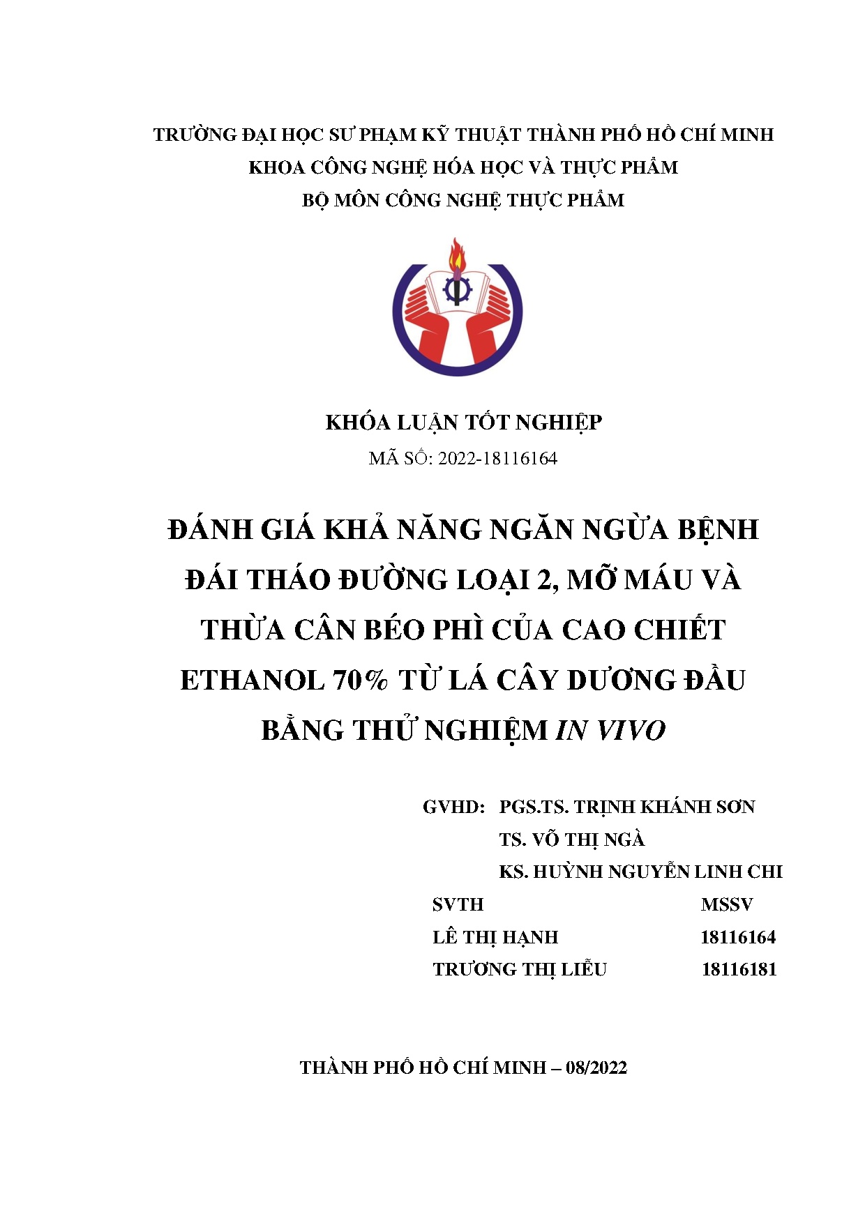 Đồ án tốt nghiệp - Đánh giá khả năng ngăn ngừa bệnh đái tháo đường loại 2, MMVTCBPCCCE 7 TLCDĐBTNIV