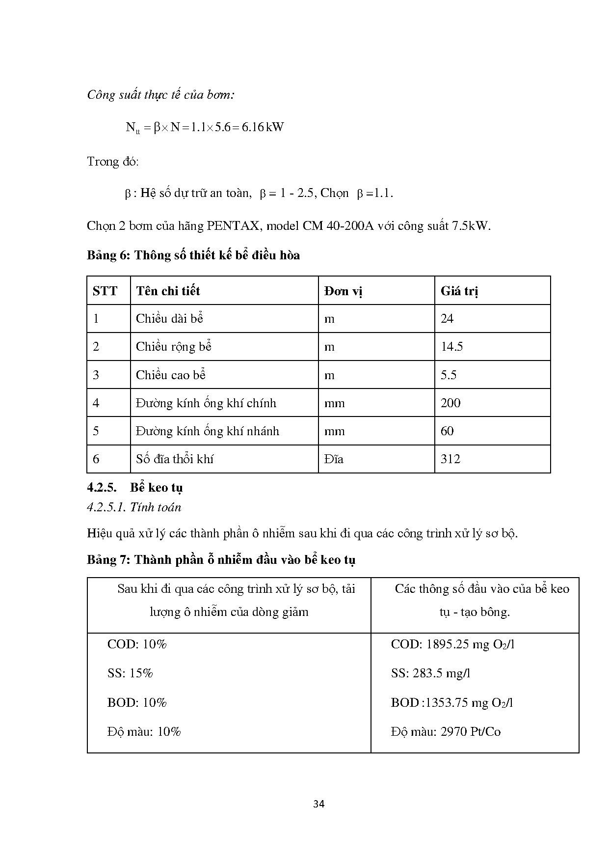 Đồ án tốt nghiệp - Thiết kế hệ thống xử lý nước thải khu công nghiệp Xuyên Á ( giai đoạn mở RCS 4 N - Trang 44