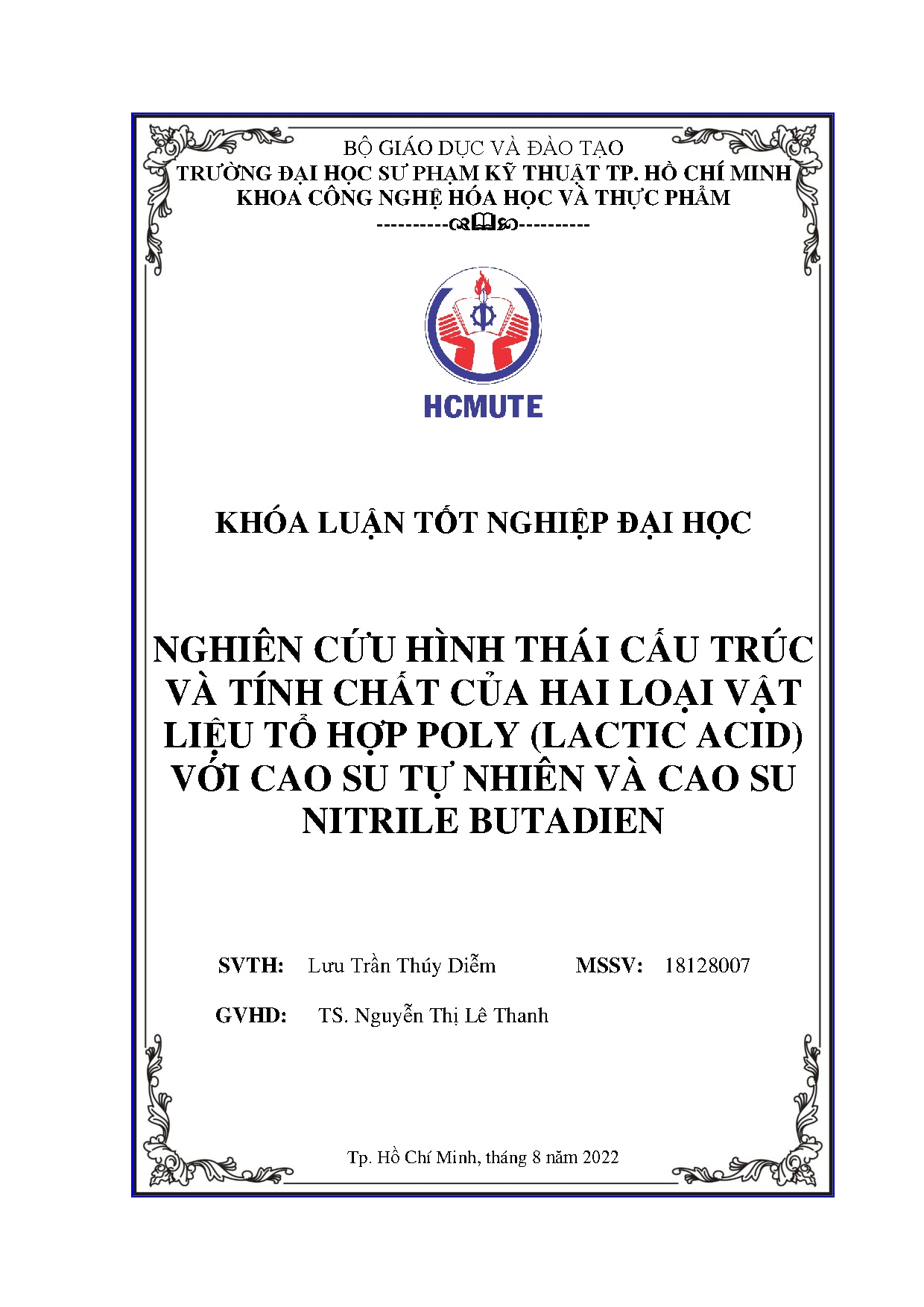 Đồ án tốt nghiệp - Nghiên cứu hình thái cấu trúc và tính chất của hai loại vật LTHP ( AVCSTNVCSNB