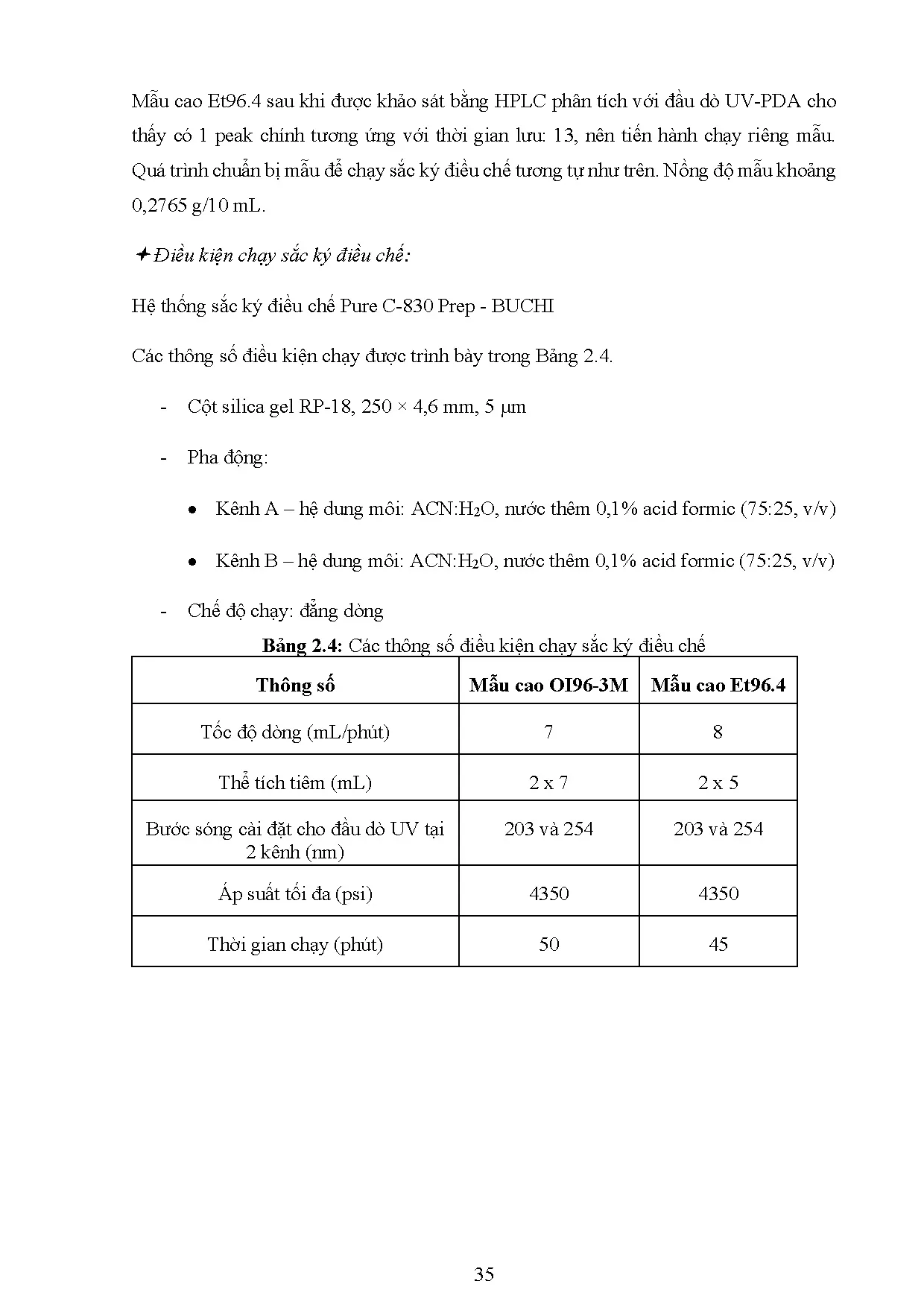 Đồ án tốt nghiệp - Khảo sát thành phần hóa học phân đoạn ET96.1-4 của cao Methanol điều chế TRCDĐOI - Trang 49