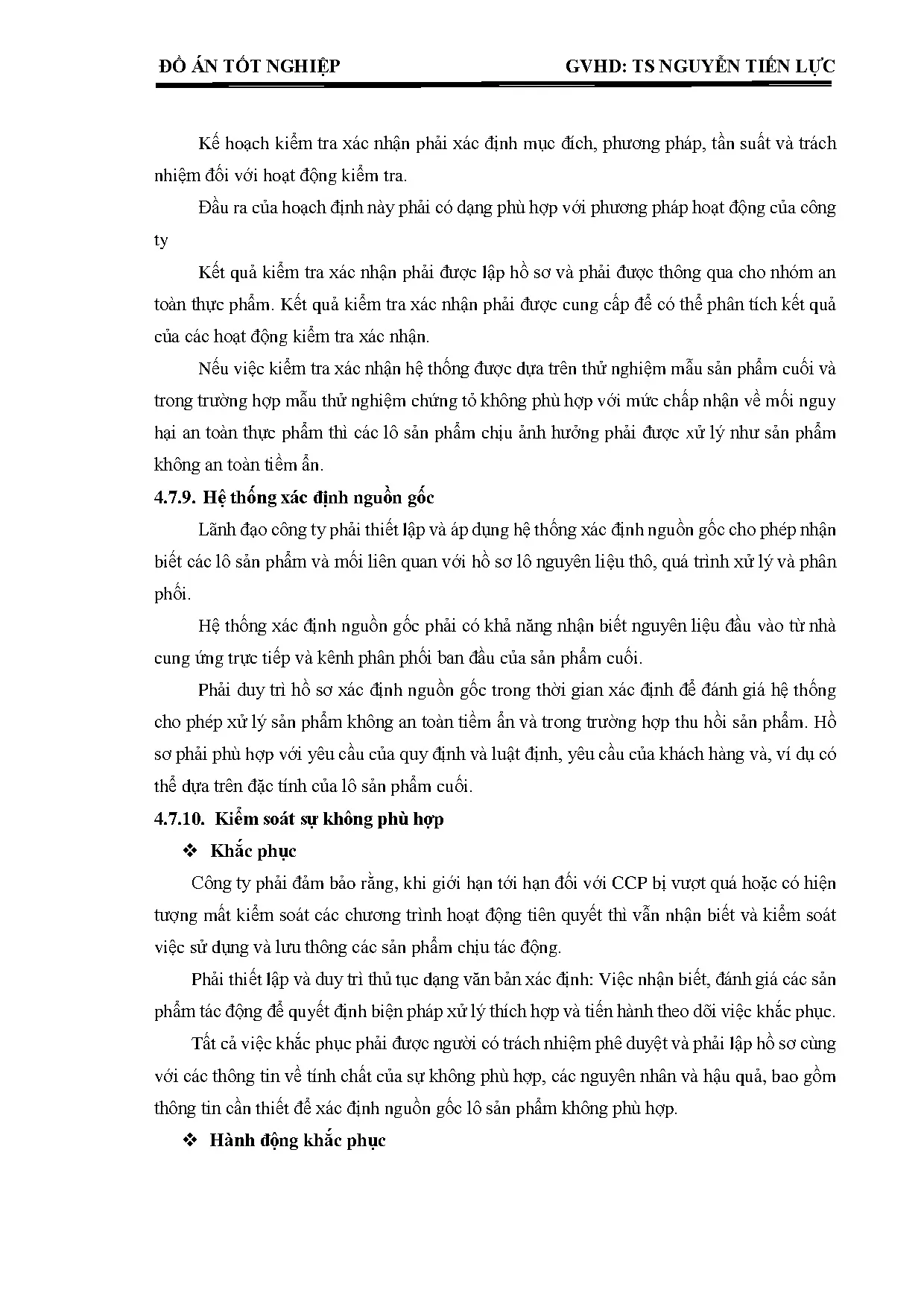 Đồ án tốt nghiệp - Xây dựng hệ thống quản lý chất lượng ISO 22000 cho sản phẩm bia lon tại bia BĐ - Trang 141