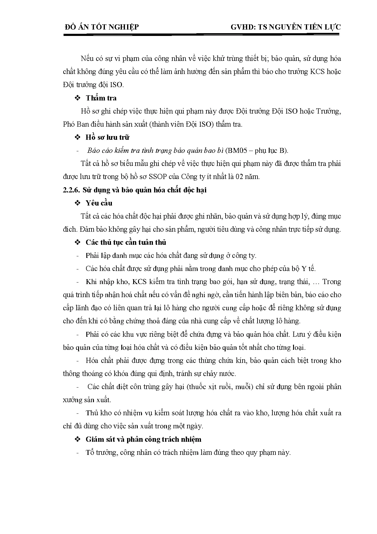 Đồ án tốt nghiệp - Xây dựng hệ thống quản lý chất lượng ISO 22000 cho sản phẩm bia lon tại bia BĐ - Trang 94