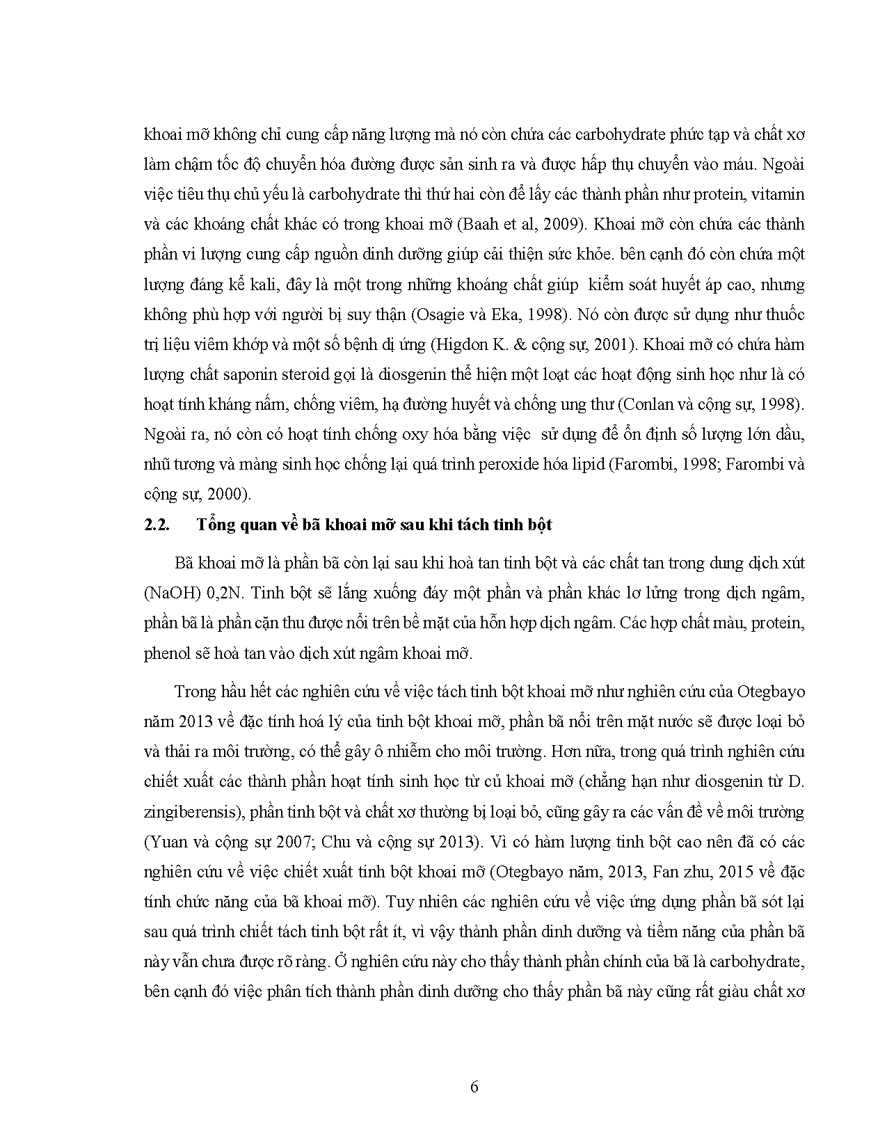 Đồ án tốt nghiệp - Khảo sát các tính chất hóa lý của bã khoai mỡ và ứng dụng trong sản xuất bánh MGT - Trang 26