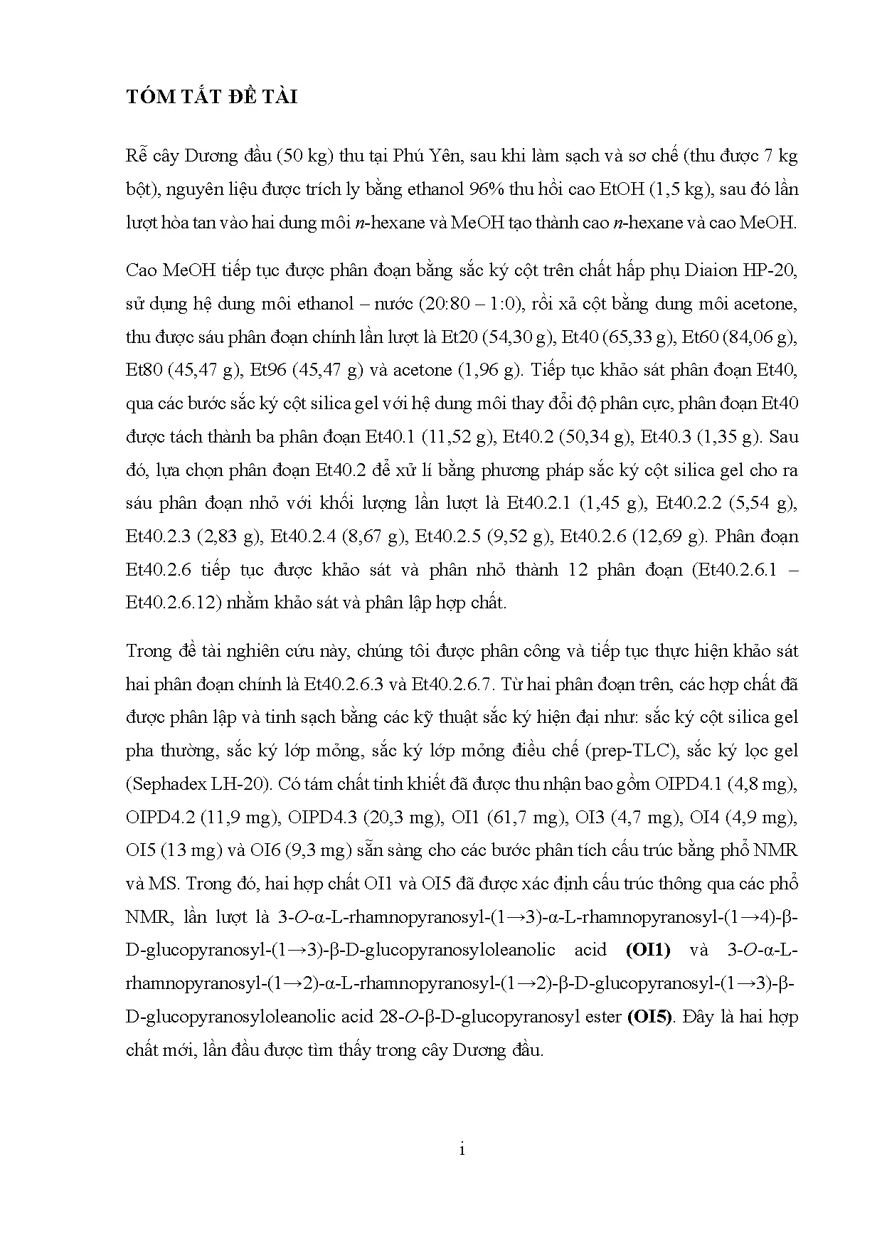 Đồ án tốt nghiệp - Khảo sát thành phần hóa học phân đoạn ET40.2.6.4 và ET40.2.6.7 điều CTCCMTRCDĐOI - Trang 2