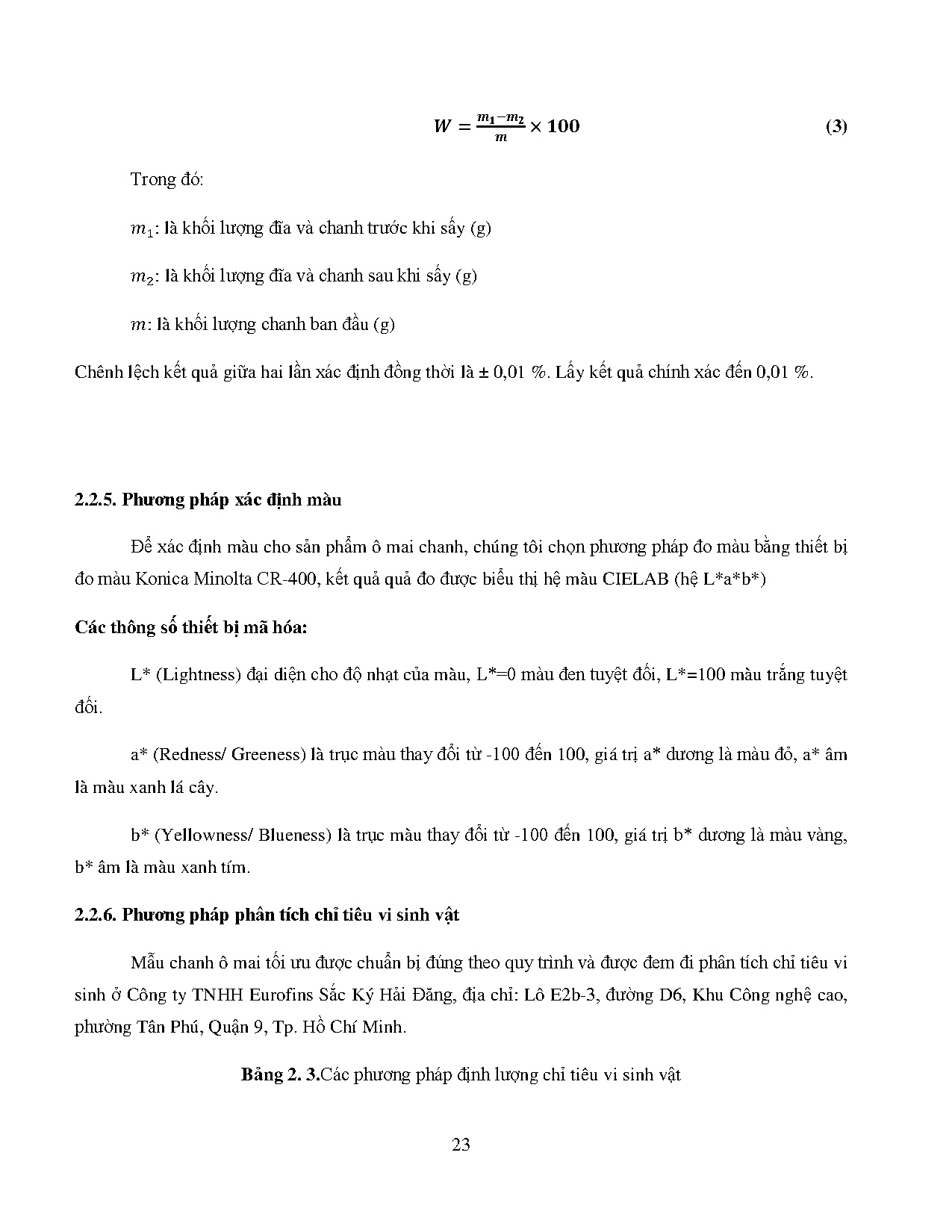 Đồ án tốt nghiệp - Xây dựng công thức ô mai từ chanh không hạt (citrus latifolia) - Trang 38