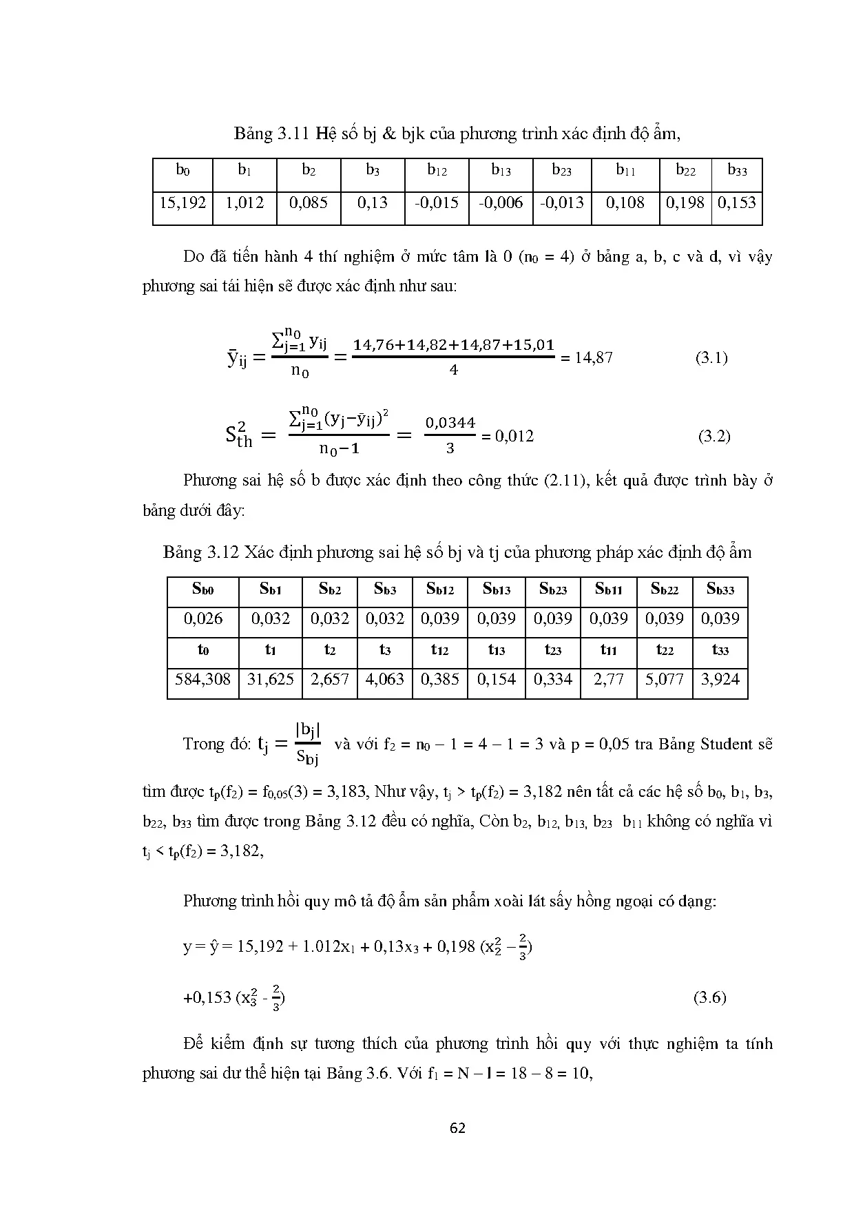 Đồ án tốt nghiệp - Nghiên cứu các yếu tố công nghệ ảnh hưởng đến quá trình sấy hồng ngoại xoài - Trang 75