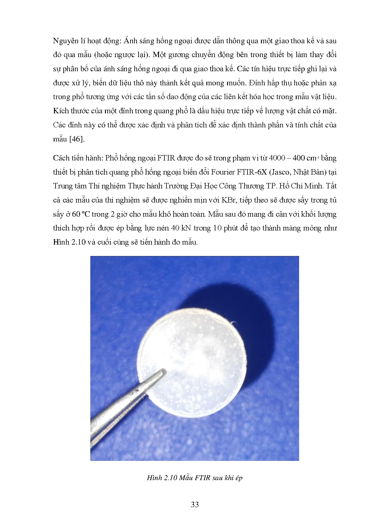 Đồ án tốt nghiệp - Nghiên cứu chế tạo màng polymer kết hợp bã nấm linh chi định hướng ứng dụng TMP - Trang 56