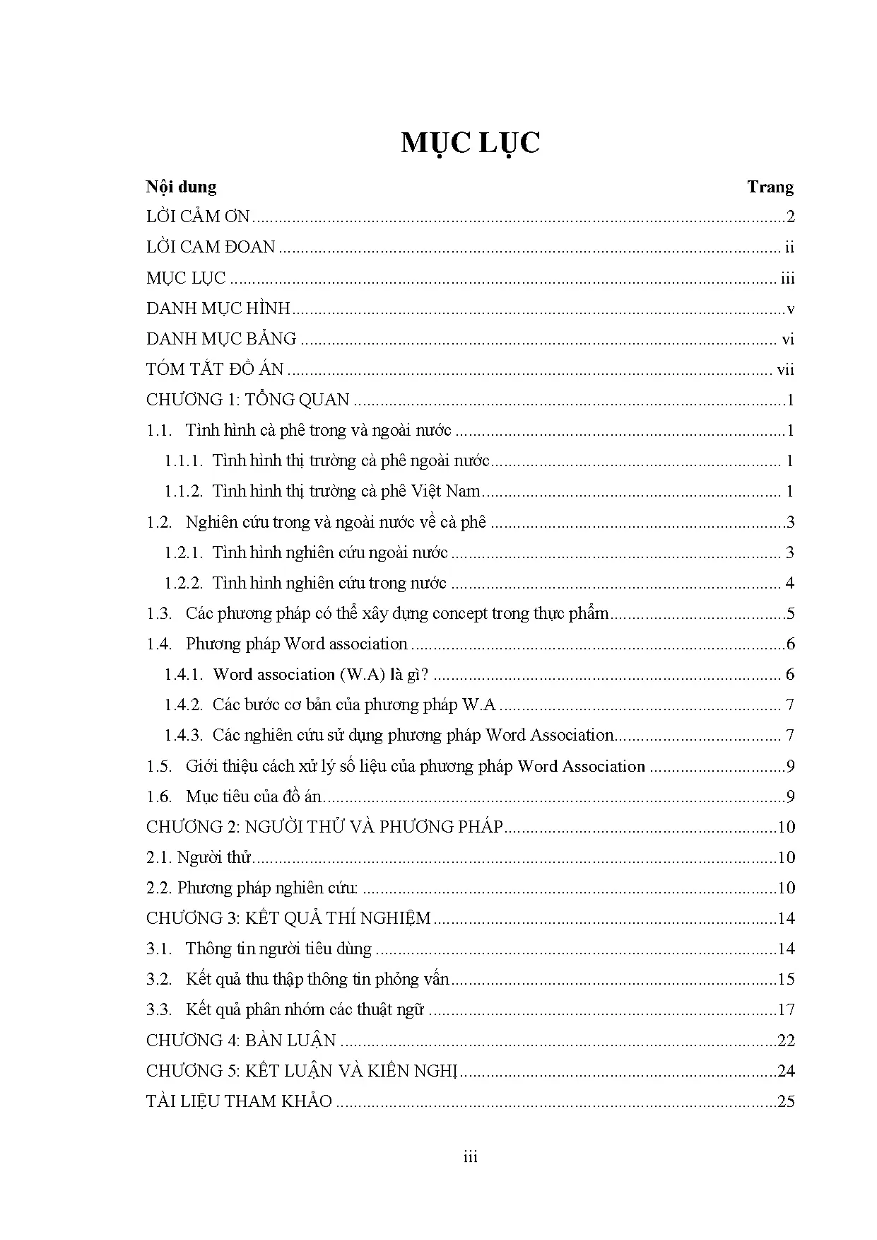 Đồ án tốt nghiệp - Tìm hiểu khái niệm cà phê trong người tiêu dùng trẻ bằng phương pháp Word A - Trang 13