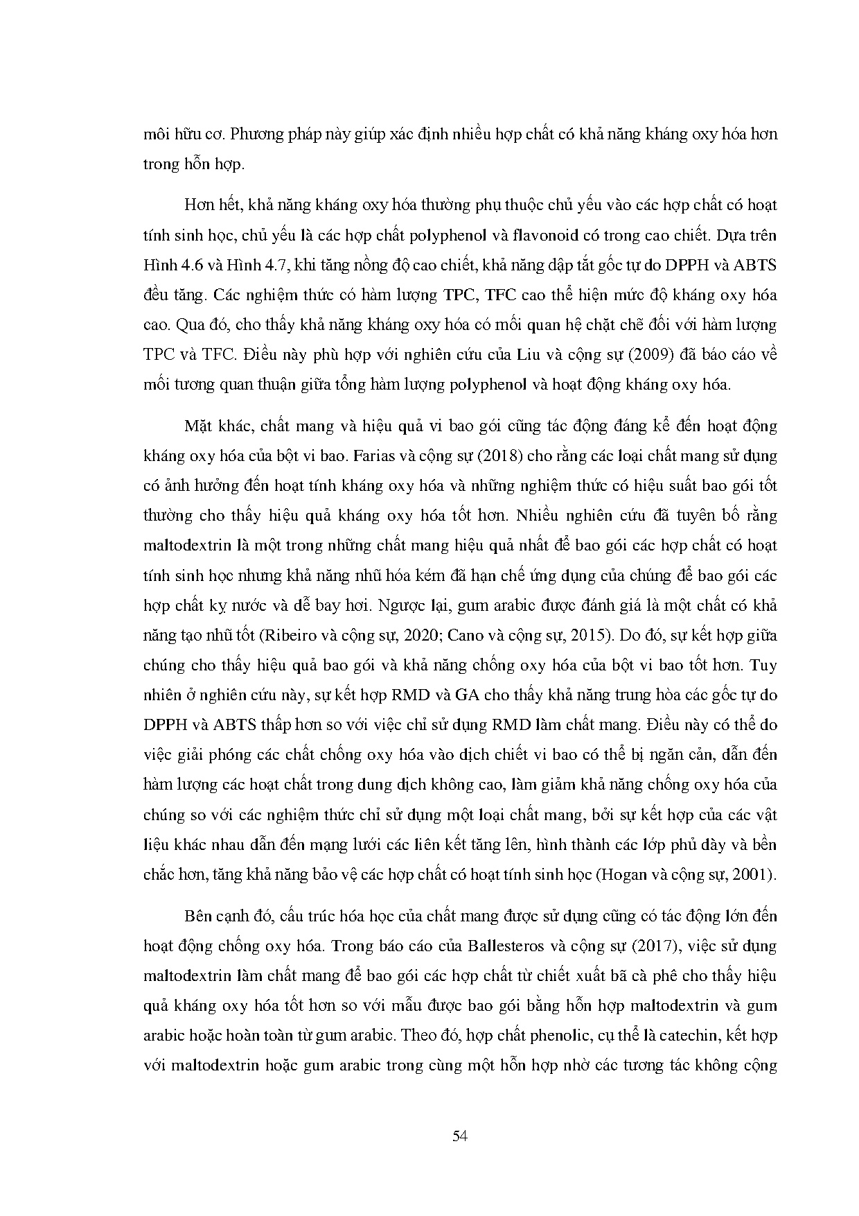 Đồ án tốt nghiệp - Tối ưu hóa điều kiện sấy thăng hoa cao chiết lá ổi rừng bằng phương pháp bề MĐỨ - Trang 76