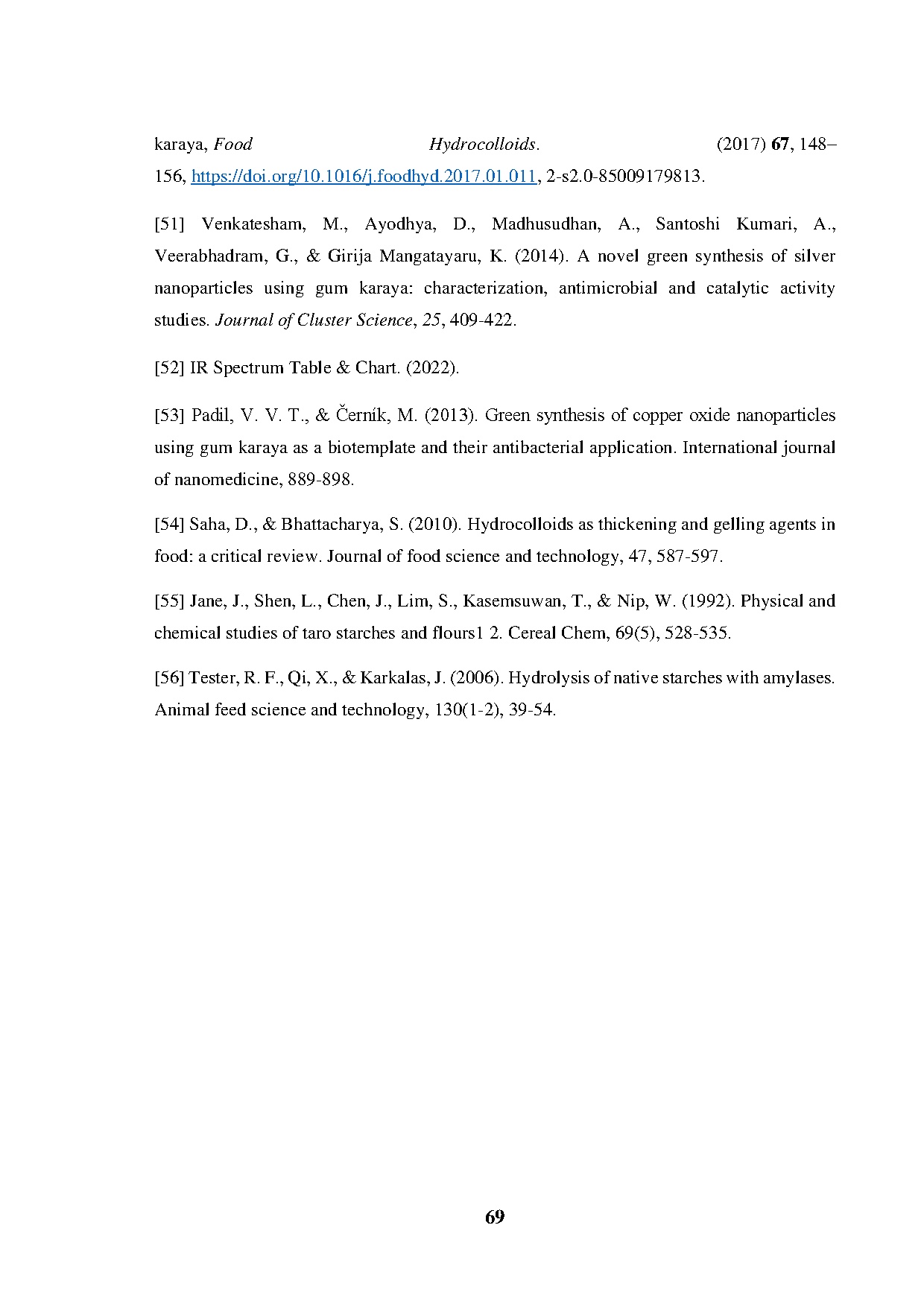 Đồ án tốt nghiệp - Physicochemical and Functional Properties of Native and Hydrolyzed Karaya GADF - Trang 90