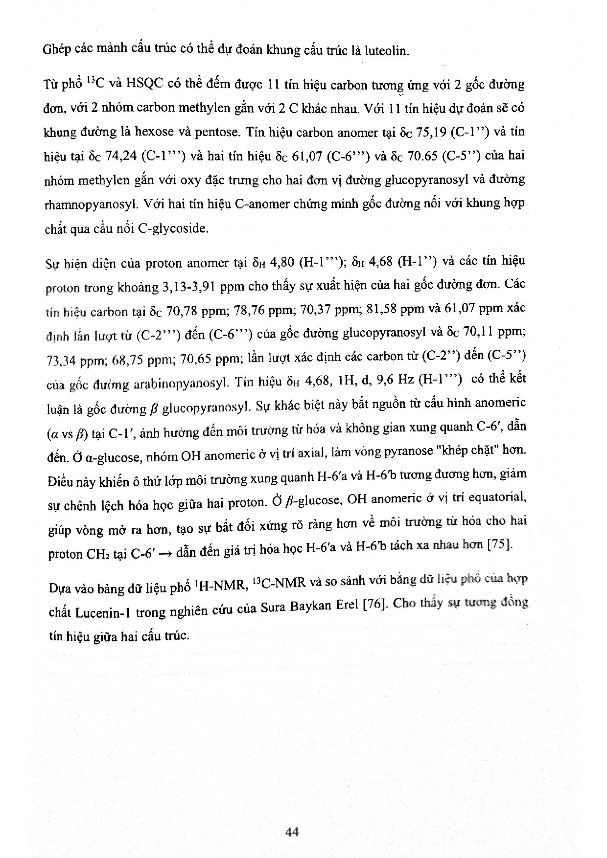 Đồ án tốt nghiệp - Khảo sát thành phần hóa học từ phân đoạn Me40 từ cao chiết MeOH của cây PAC - Trang 72