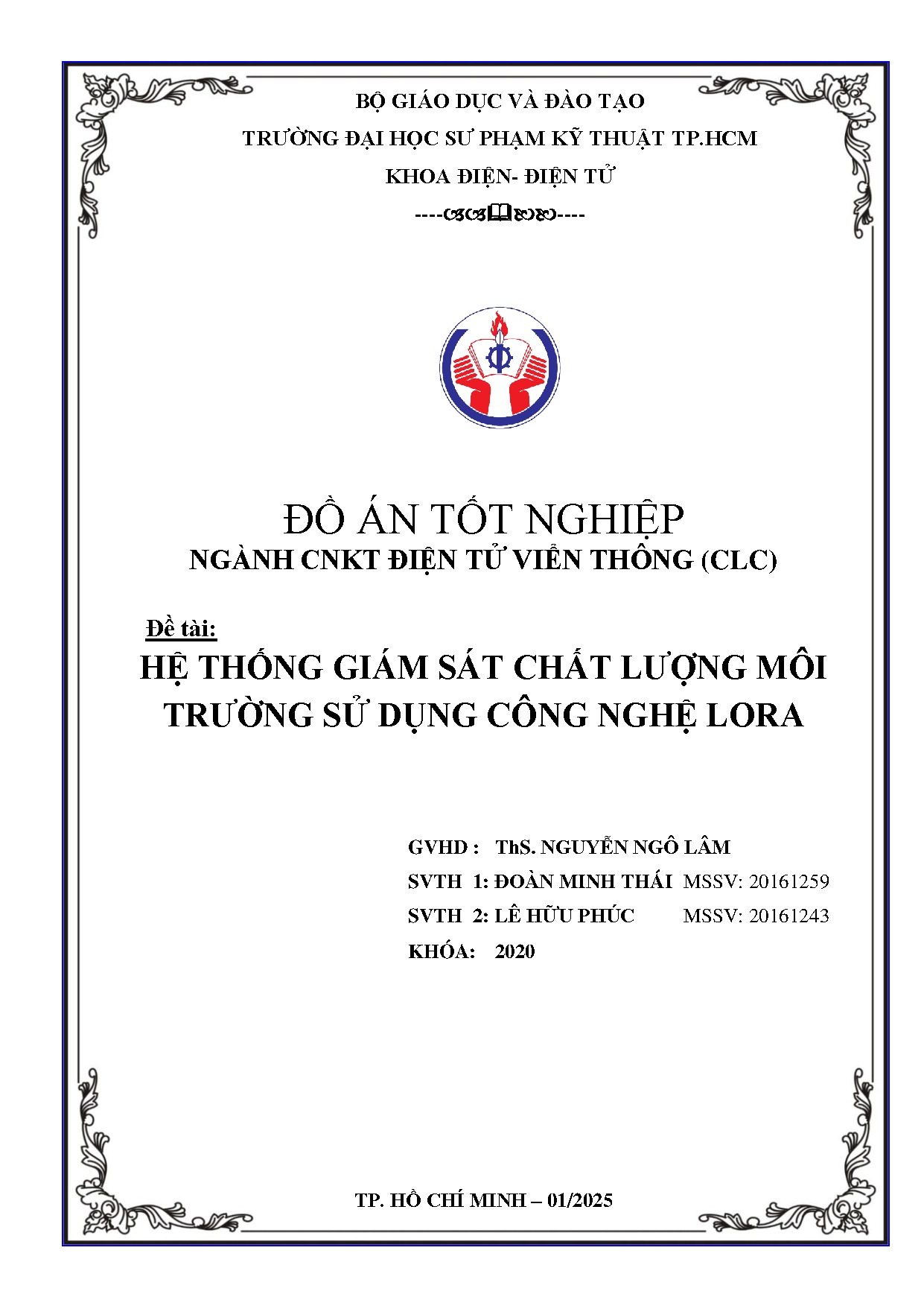 Đồ án tốt nghiệp - Hệ thống giám sát chất lượng môi trường sử dụng công nghệ lora