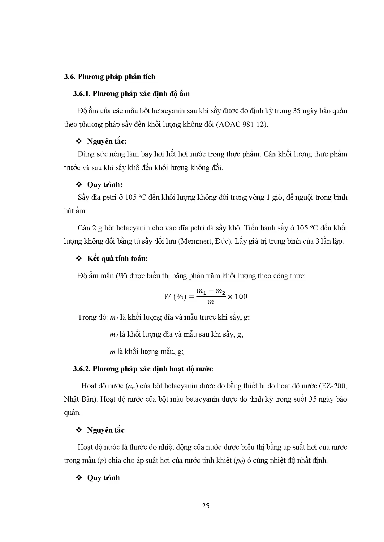 Đồ án tốt nghiệp - Khảo sát ảnh hưởng của các chất mang đến khả năng bảo quản của bột BTVTLRĐ ( P - Trang 46