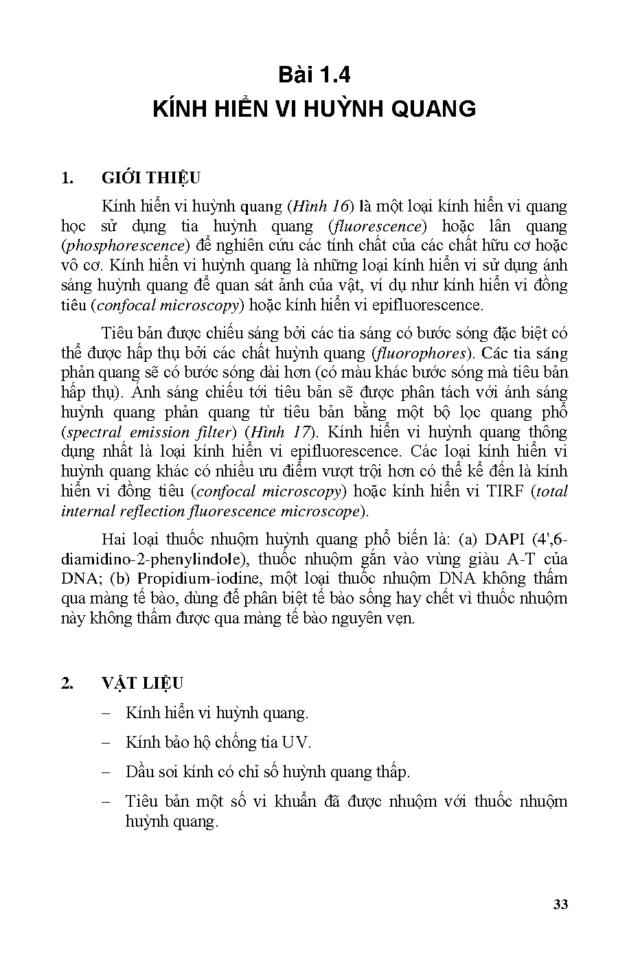 Các kỹ thuật cơ bản trong thực nghiệm vi sinh vật học (HCMUTE) - Trang 33
