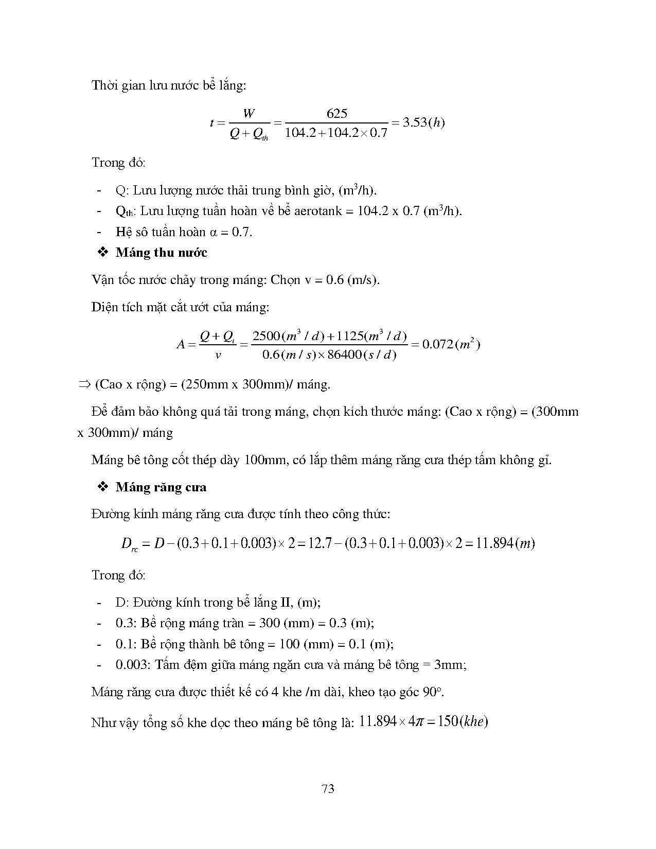 Đồ án tốt nghiệp - Thiết kế hệ thống xử lý nước thải dệt nhuộm cho Công ty Cổ phần Sài Gòn 3 JCS 2 M - Trang 76