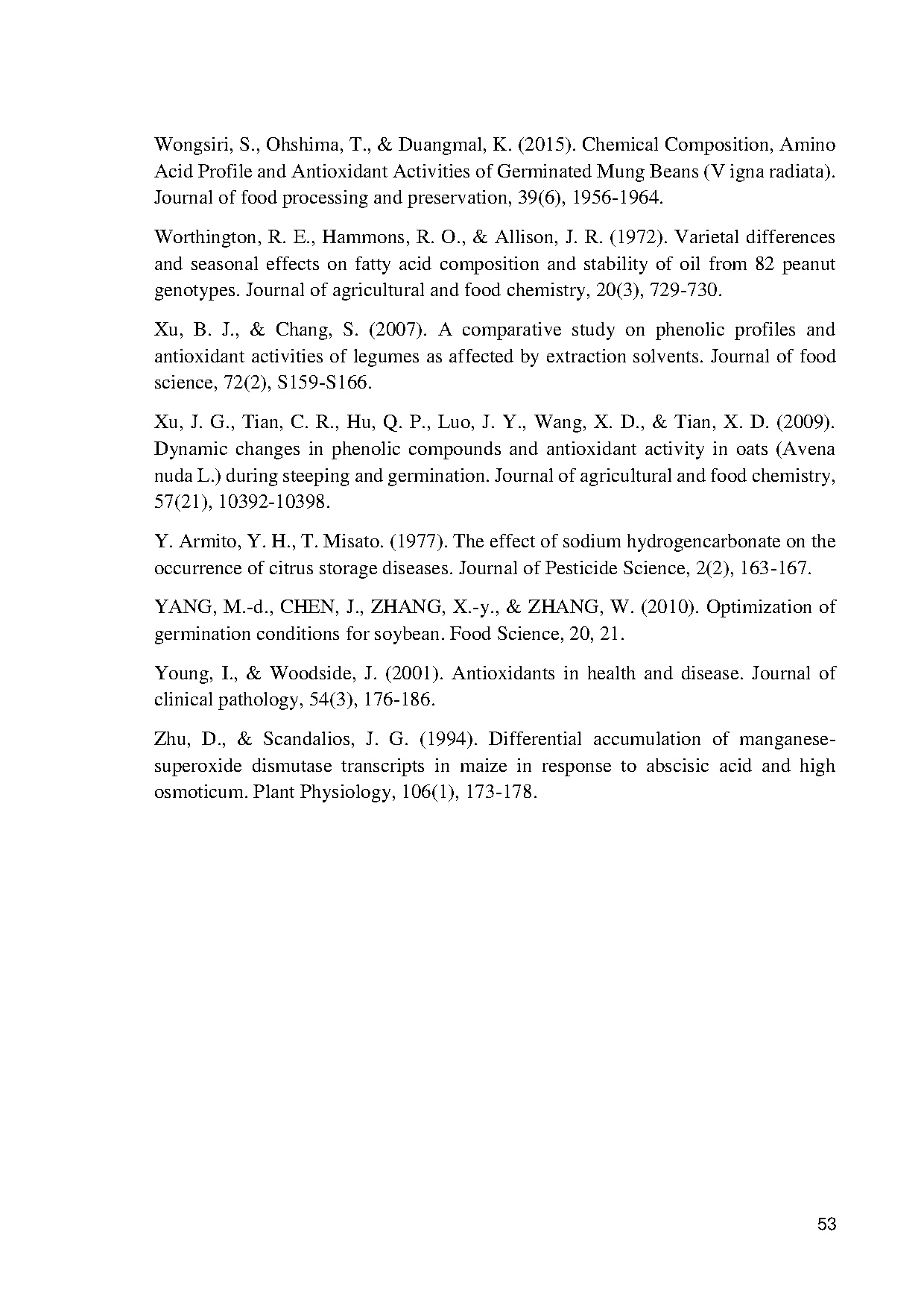 Đồ án tốt nghiệp - Effect of sprouting periods and potassium bicarbonate on antioxidants and ACOMB - Trang 64