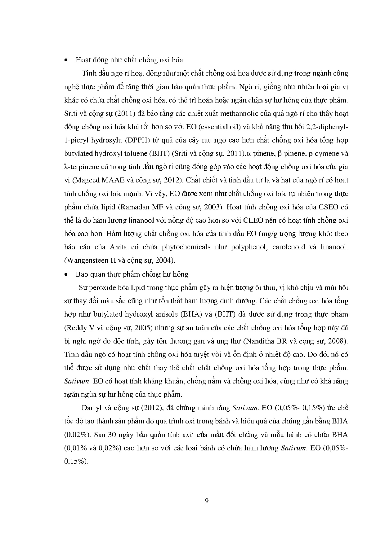 Đồ án tốt nghiệp - Nghiên cứu ảnh hưởng của các thông số công nghệ đến hàm lượng tinh dầu ngò RTQTSL - Trang 20