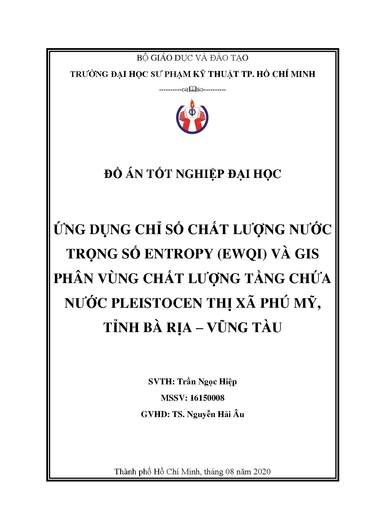 Đồ án tốt nghiệp - Đánh giá hiện trạng sản xuất và nghiên cứu giải pháp sản xuất sạch HCDCMÁKTCT .