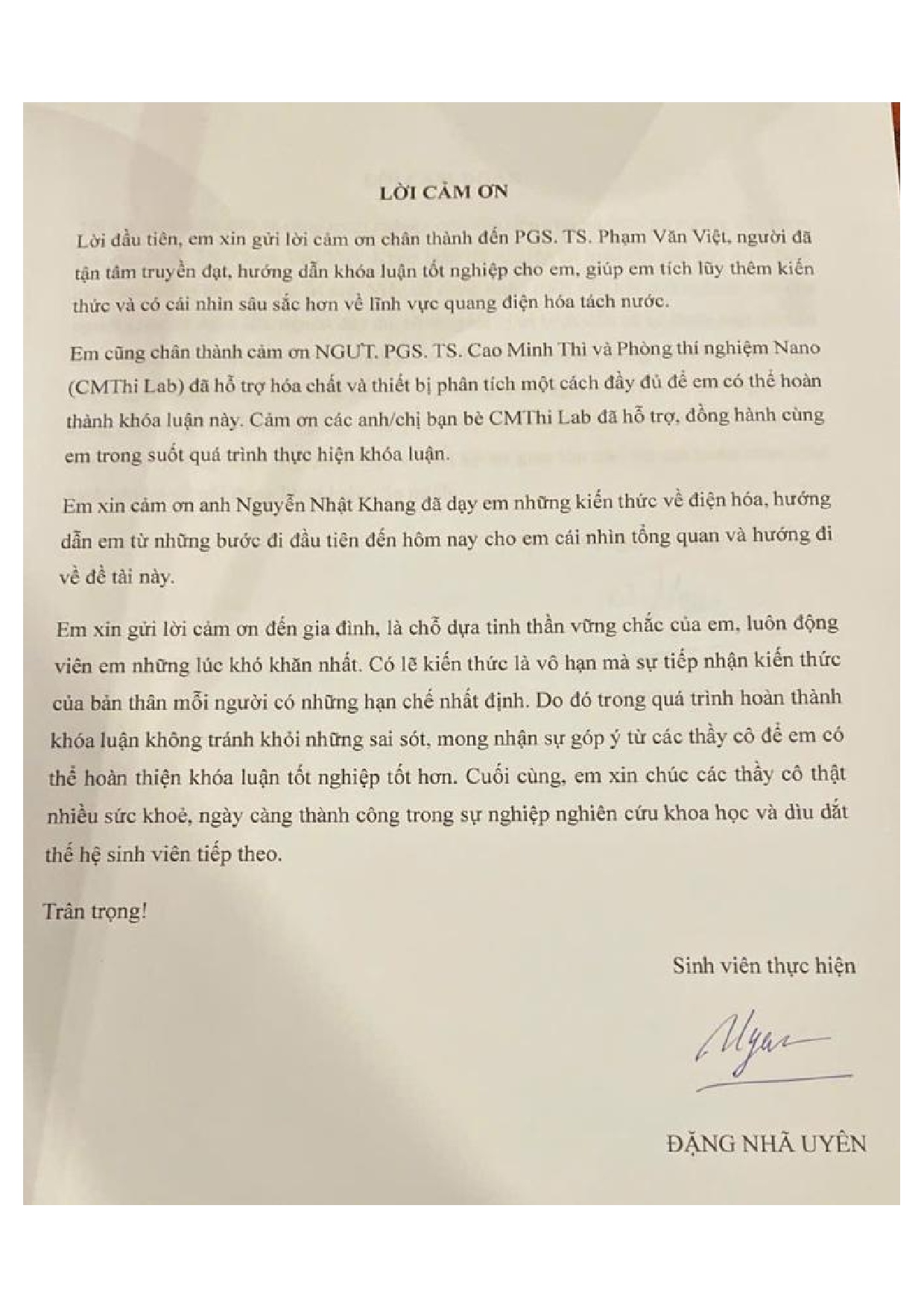 Đồ án tốt nghiệp - Nghiên cứu hoạt tính tách nước của vật liệu g-C3N4 tải trên ống nano TiO2 - Trang 64