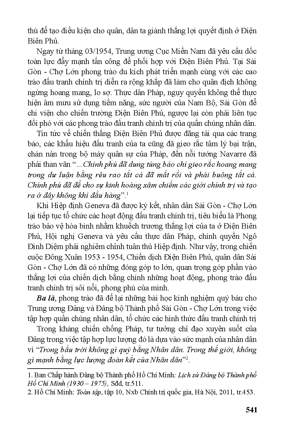 Chiến thắng Điện Biên Phủ - Giá trị lịch sử và tầm vóc thời đại (HCMUTE) - Trang 542