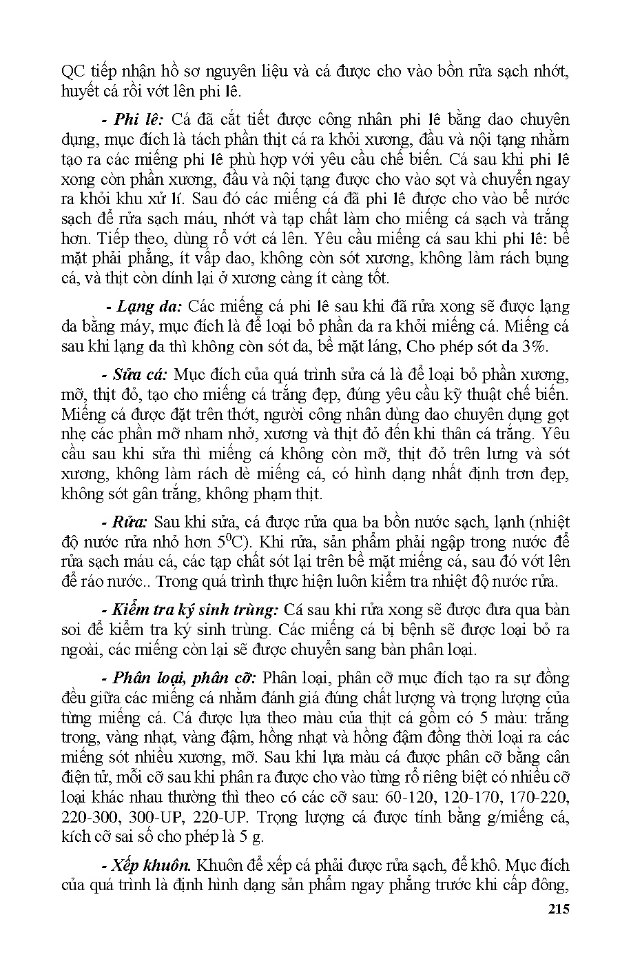 Công nghệ chế biến thịt và thủy sản (HCMUTE) - Trang 215