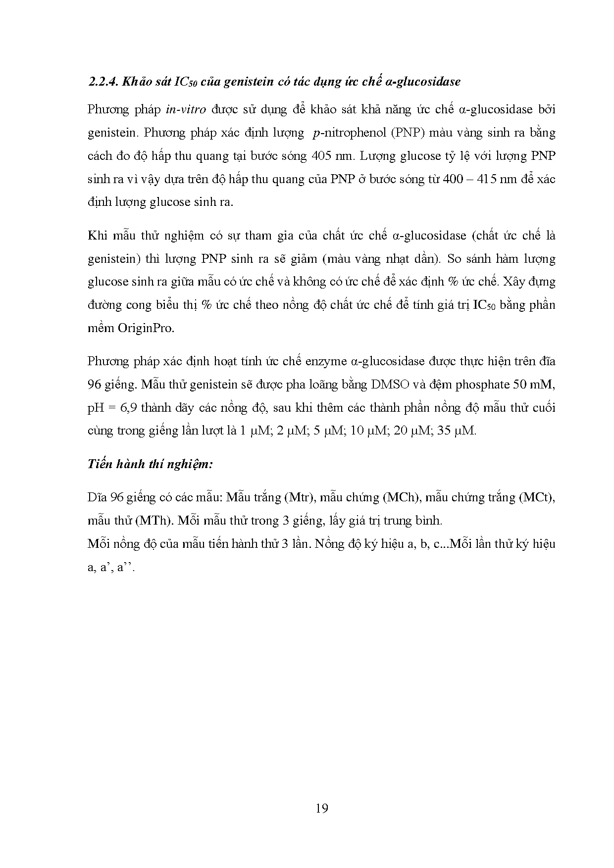 Đồ án tốt nghiệp - Động học dập tắt huỳnh quang của A-Glucosidase bằng Genistein - Trang 43