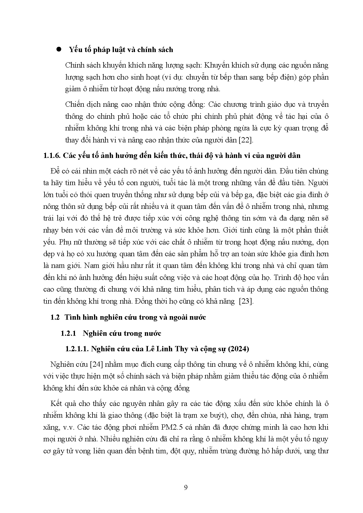 Đồ án tốt nghiệp - Đánh giá kiến thức - Thái độ - Hành vi về chất lượng không khí trong N ở NDKVTTĐ - Trang 28