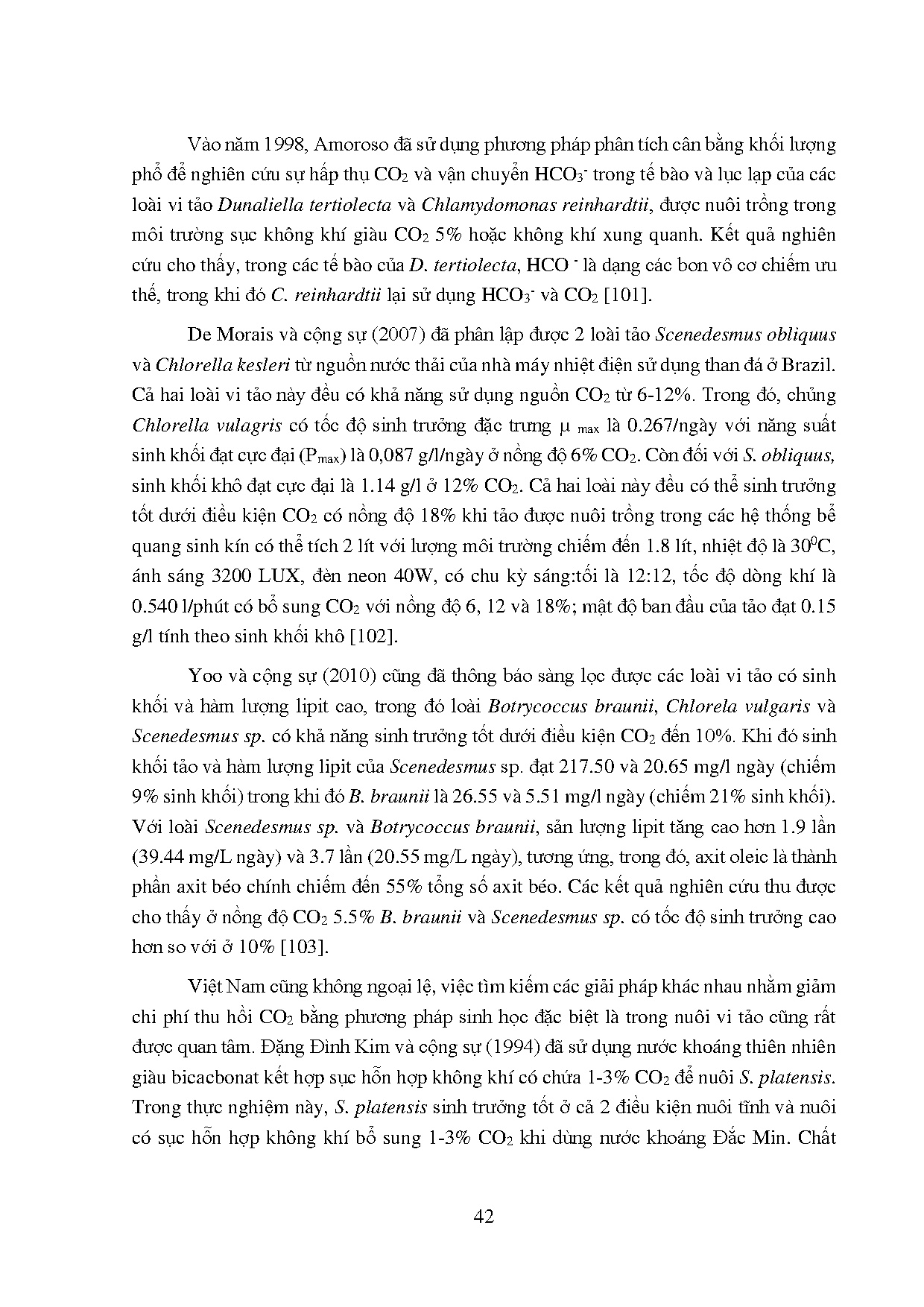 Đồ án tốt nghiệp - Nghiên cứu nồng độ CO2 tối ưu trong nuôi trồng vi tảo để xử lý chất TNTVSXGTSKGT - Trang 55