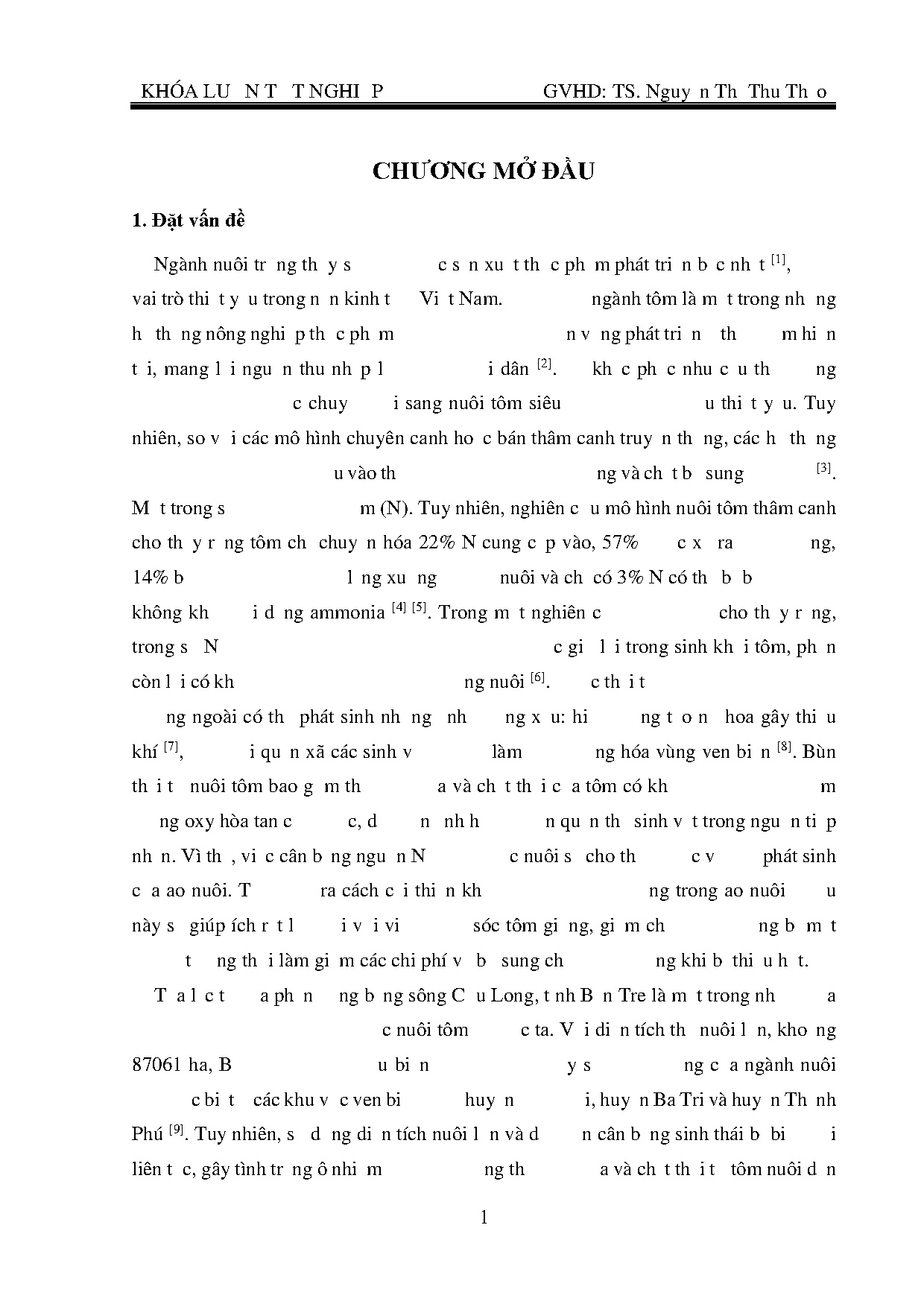 Đồ án tốt nghiệp - Đánh giá hiệu quả môi trường và kinh tế trong cân bằng Nitơ của HTNTSTCQMN ở TBT - Trang 21