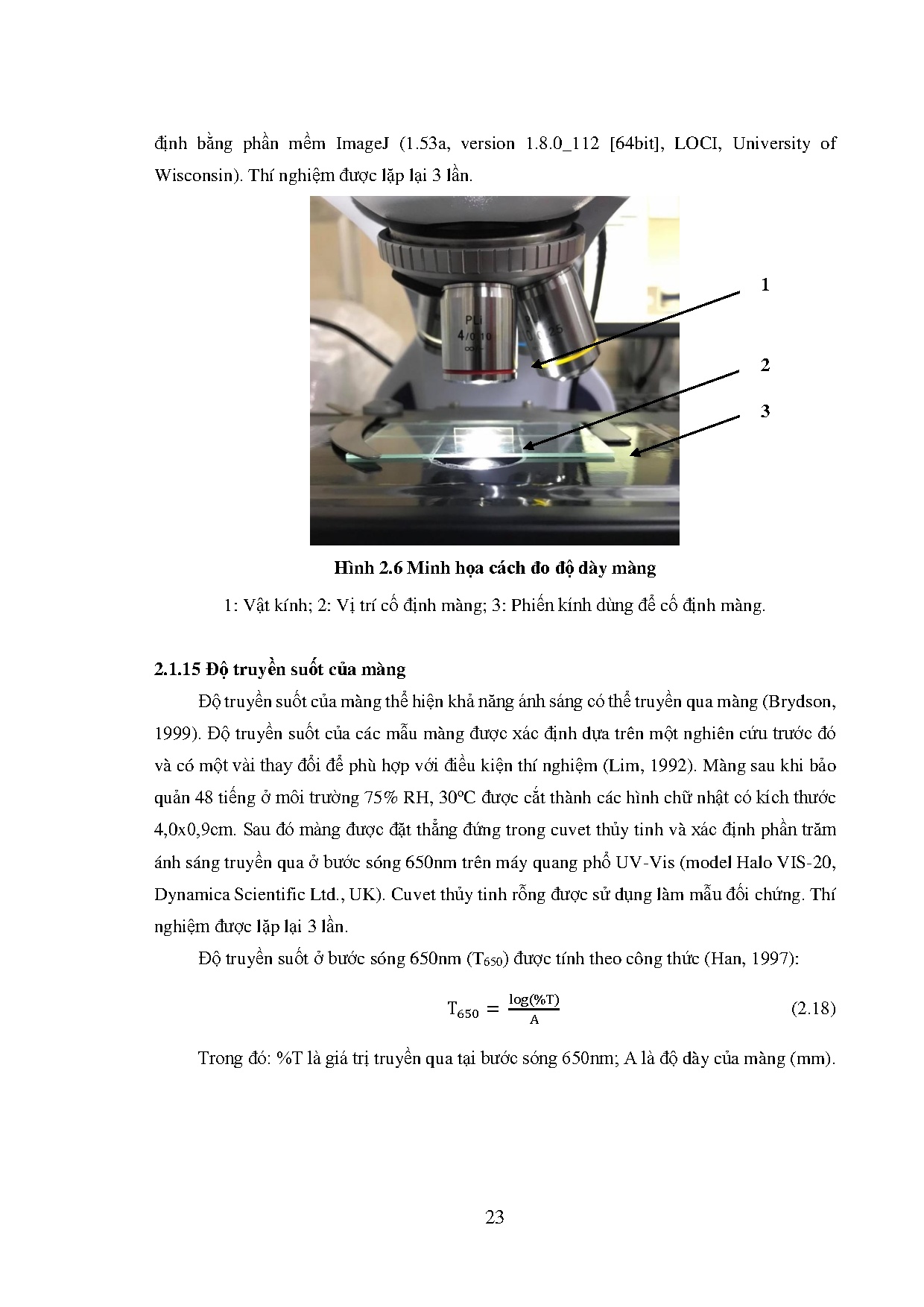 Đồ án tốt nghiệp - Ảnh hưởng của Polyvinyl Pyrolidone và Polyvinyl alcohol đến các TCHLVCLCMPHS . - Trang 47