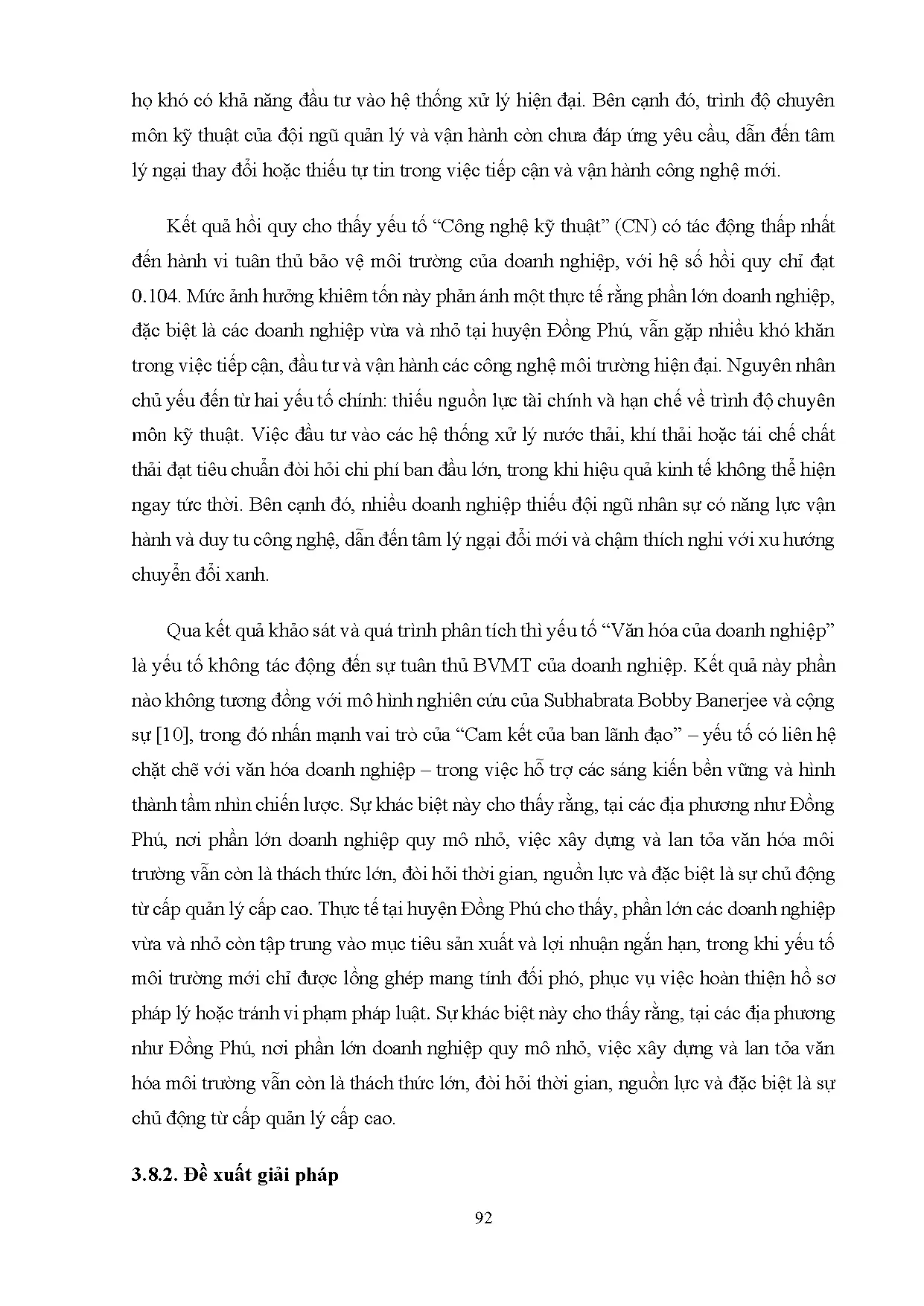 Đồ án tốt nghiệp - Đánh giá các yếu tố quyết định sự tuân thủ quy định bảo vệ môi TCDNTĐBHĐPTBP - Trang 117