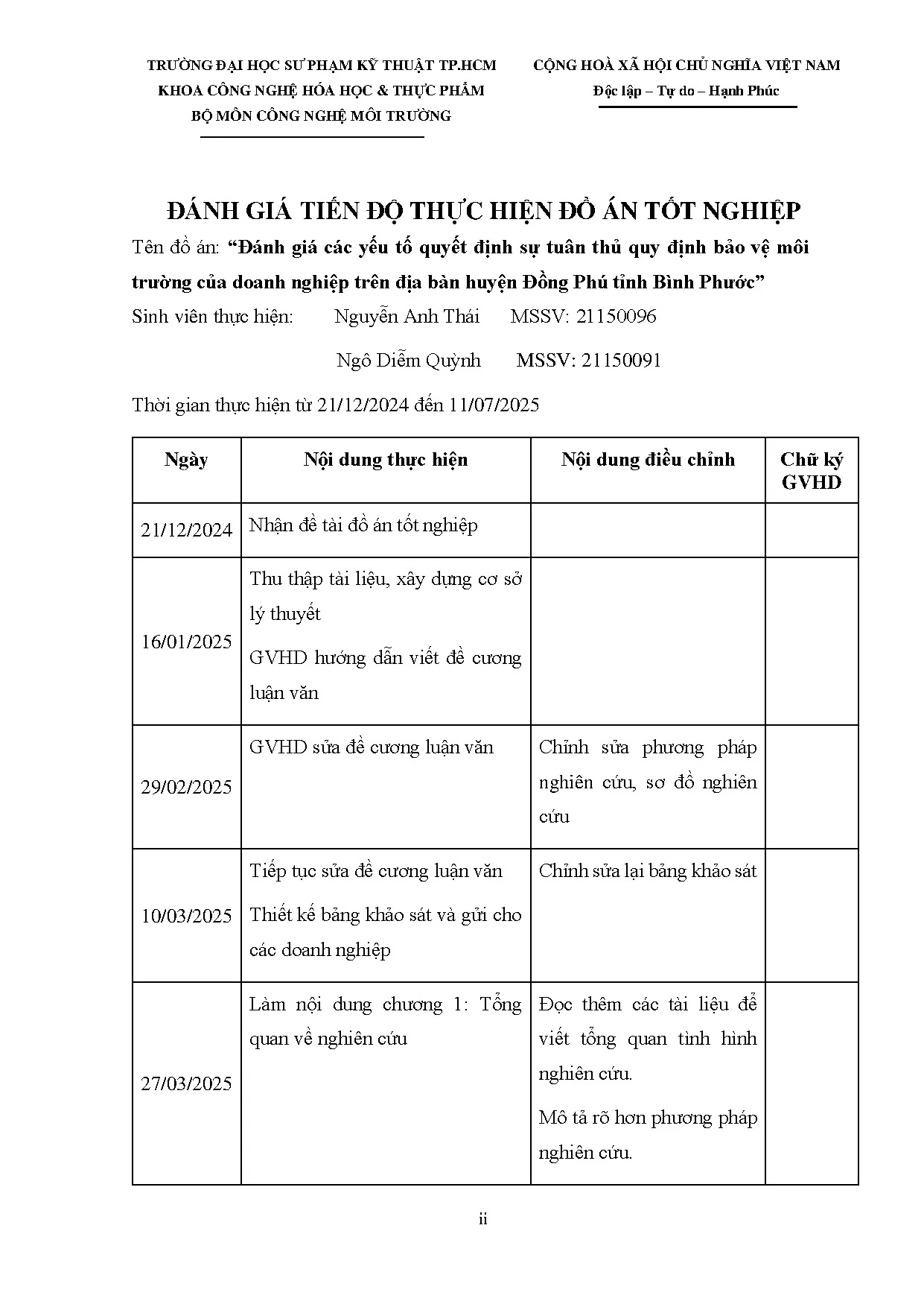 Đồ án tốt nghiệp - Đánh giá các yếu tố quyết định sự tuân thủ quy định bảo vệ môi TCDNTĐBHĐPTBP - Trang 3