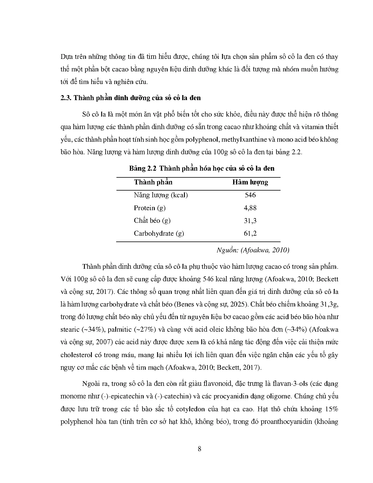 Đồ án tốt nghiệp - Ảnh hưởng của bột gạo nếp cẩm rang đến chất lượng Sô cô la đen - Trang 35