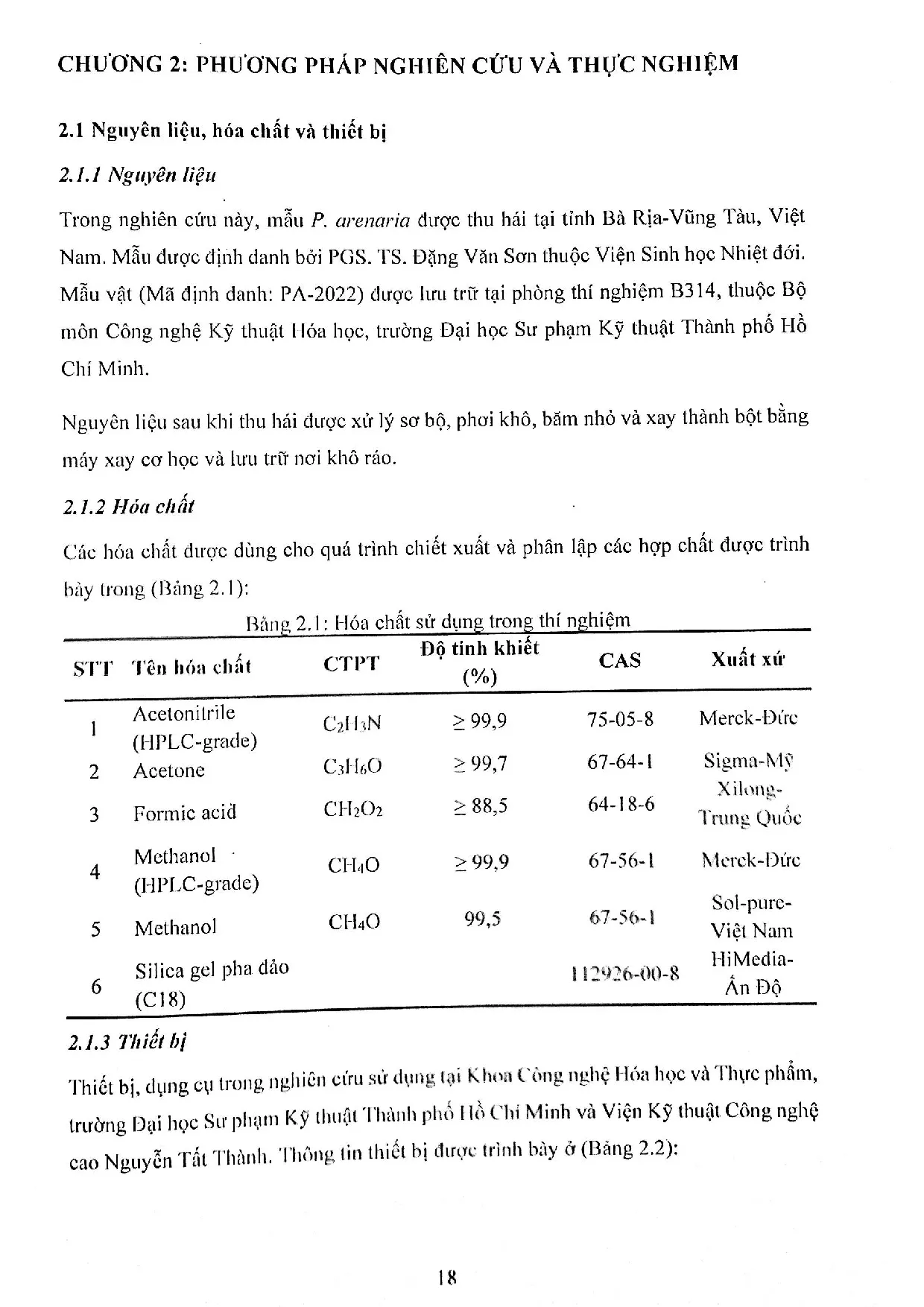 Đồ án tốt nghiệp - Khảo sát thành phần hóa học phân đoạn Me20 từ cao chiết methanol CCSHN ( A ( GC - Trang 44