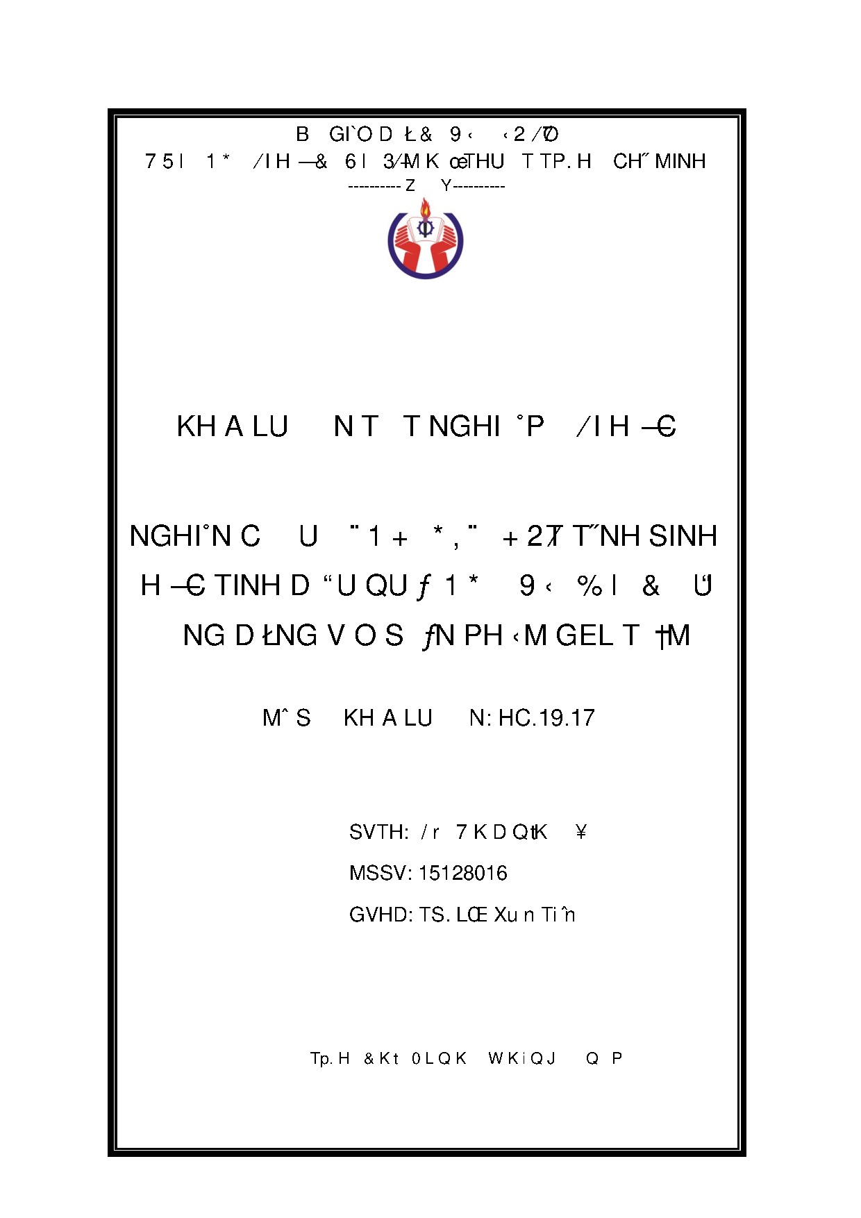 Đồ án tốt nghiệp - Nghiên cứu đánh giá hoạt tính sinh học tinh dầu quả ngò và bước đầu ứng DVSPGT