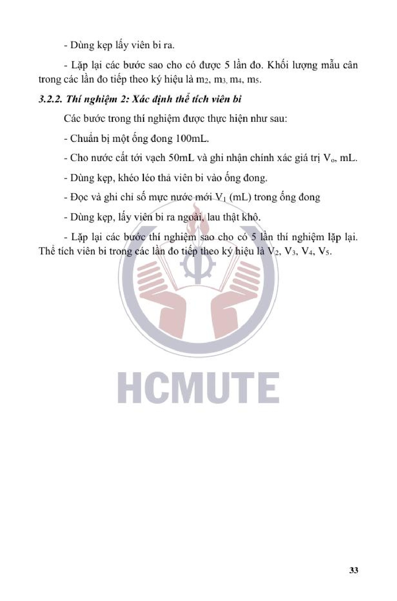 Giáo trình thí nghiệm Hóa đại cương (HCMUTE) - Trang 34