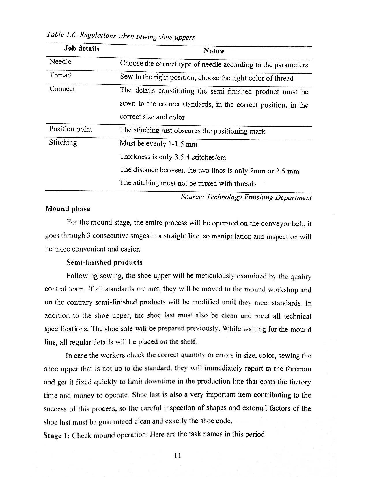 Đồ án tốt nghiệp - Analyzing factors affecting shoe quality at the mound production line UTFAMTCOTG - Trang 23