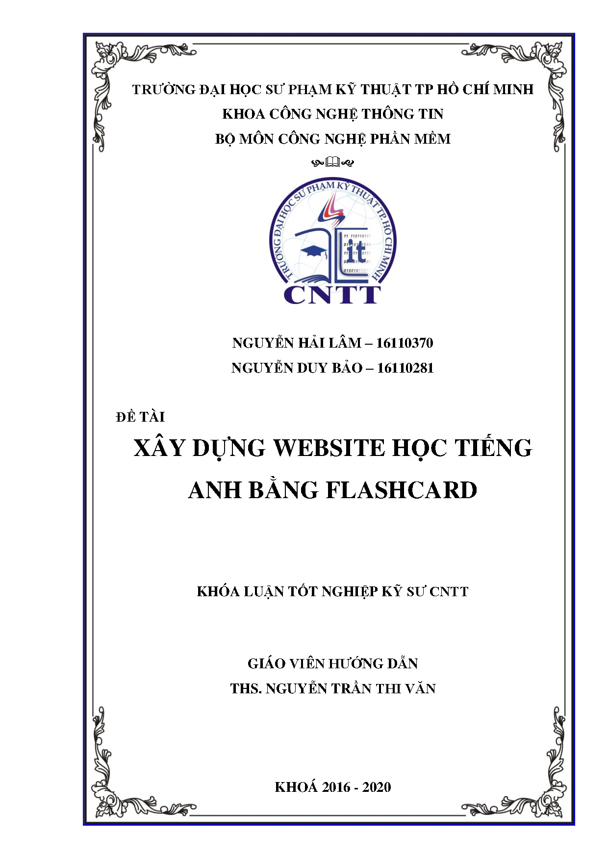 Đồ án tốt nghiệp - Xây dựng Website học tiếng Anh bằng FlashCard