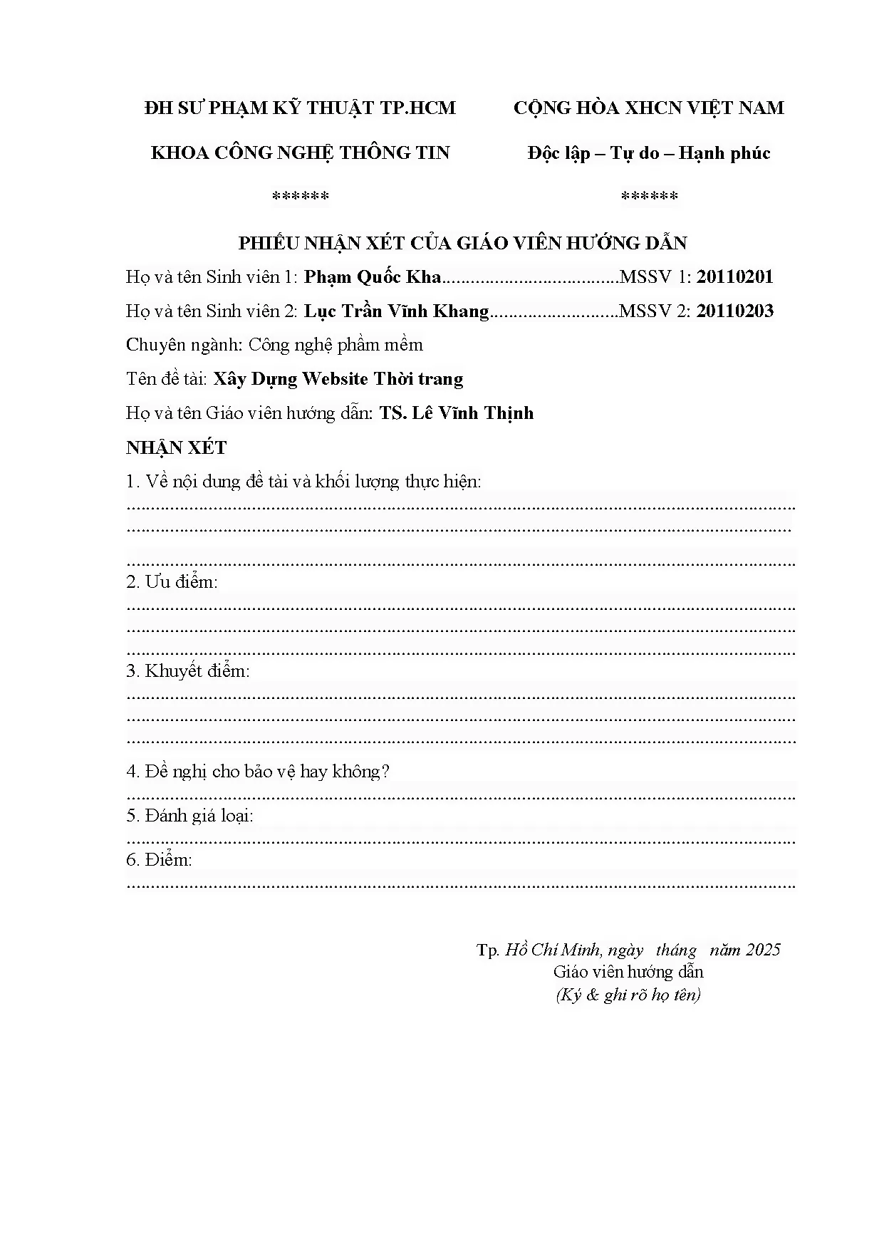 Đồ án tốt nghiệp - Xây dựng website thời trang - Trang 3