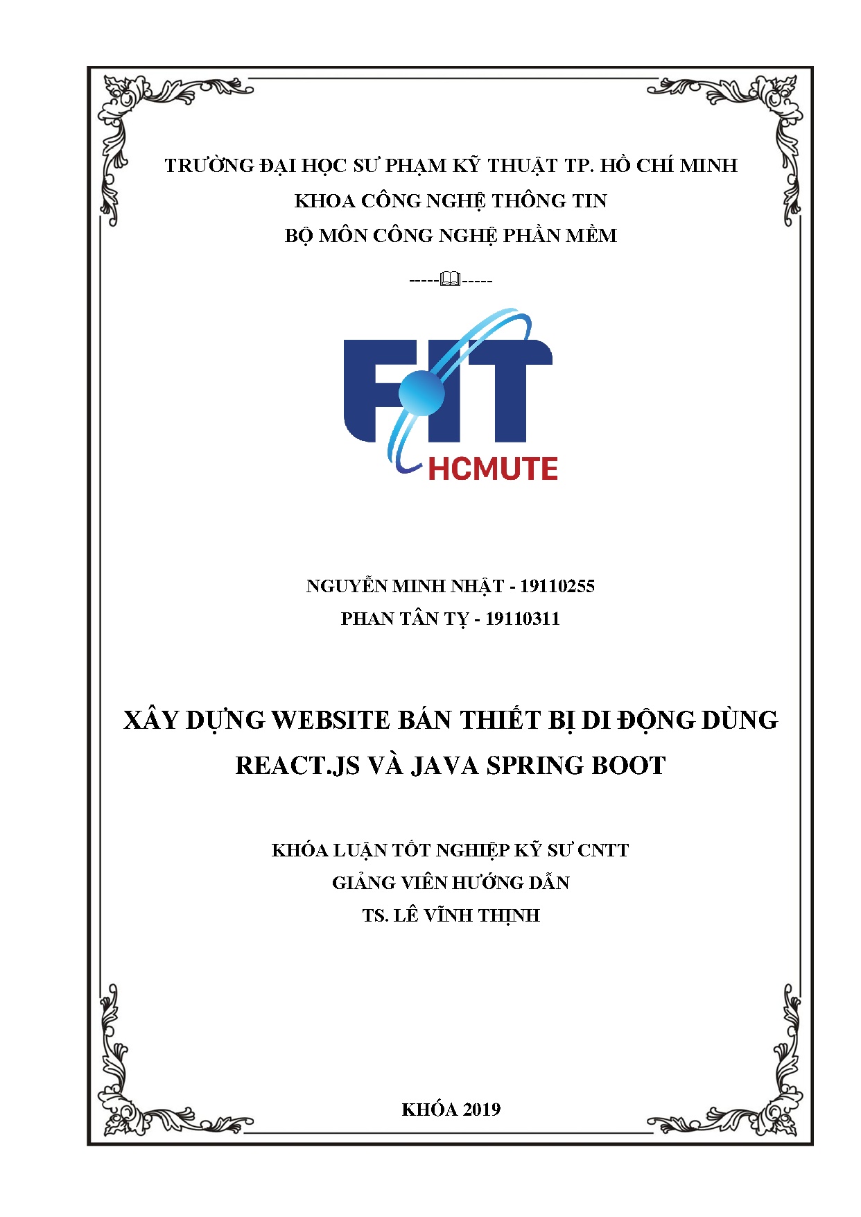 Đồ án tốt nghiệp - Xây dựng website bán thiết bị di động dùng React.JS và Java Spring Boot