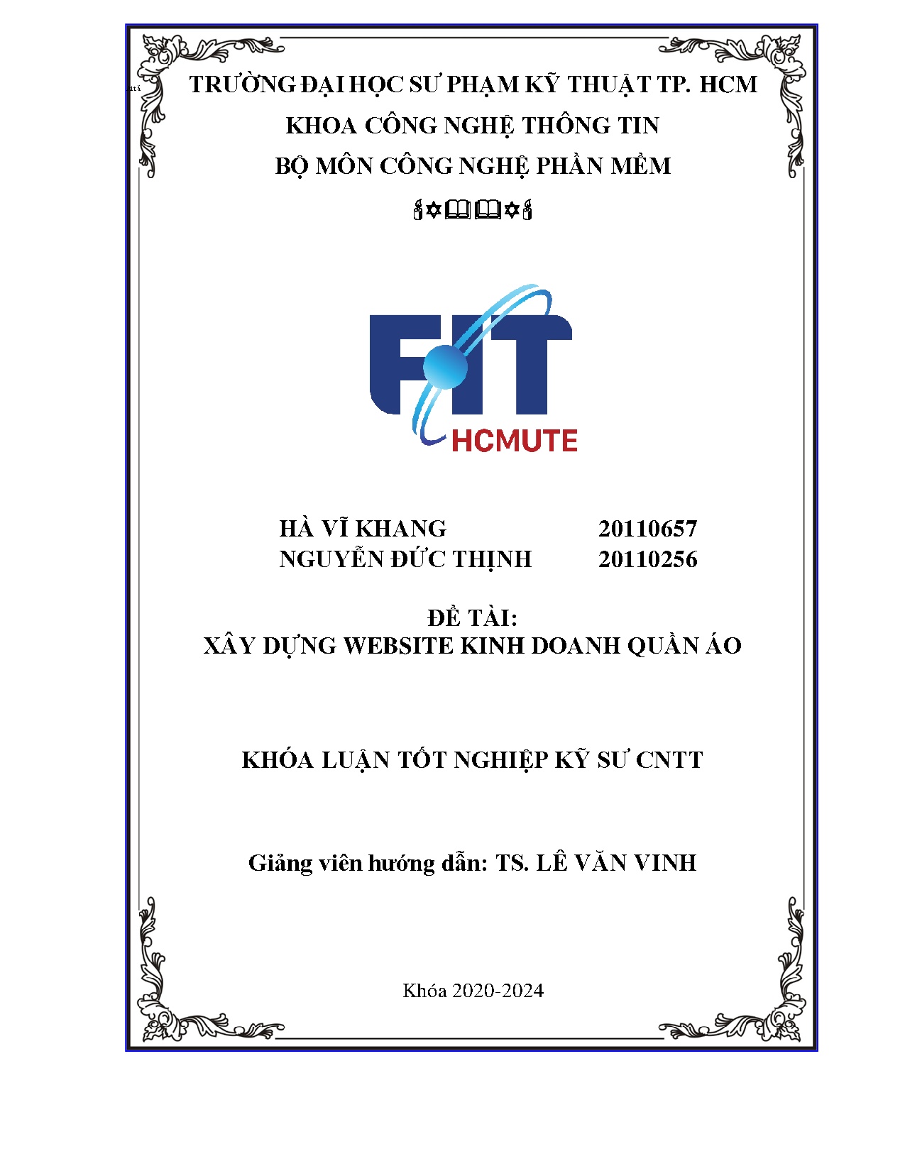 Đồ án tốt nghiệp - Xây dụng website kinh doanh quần áo