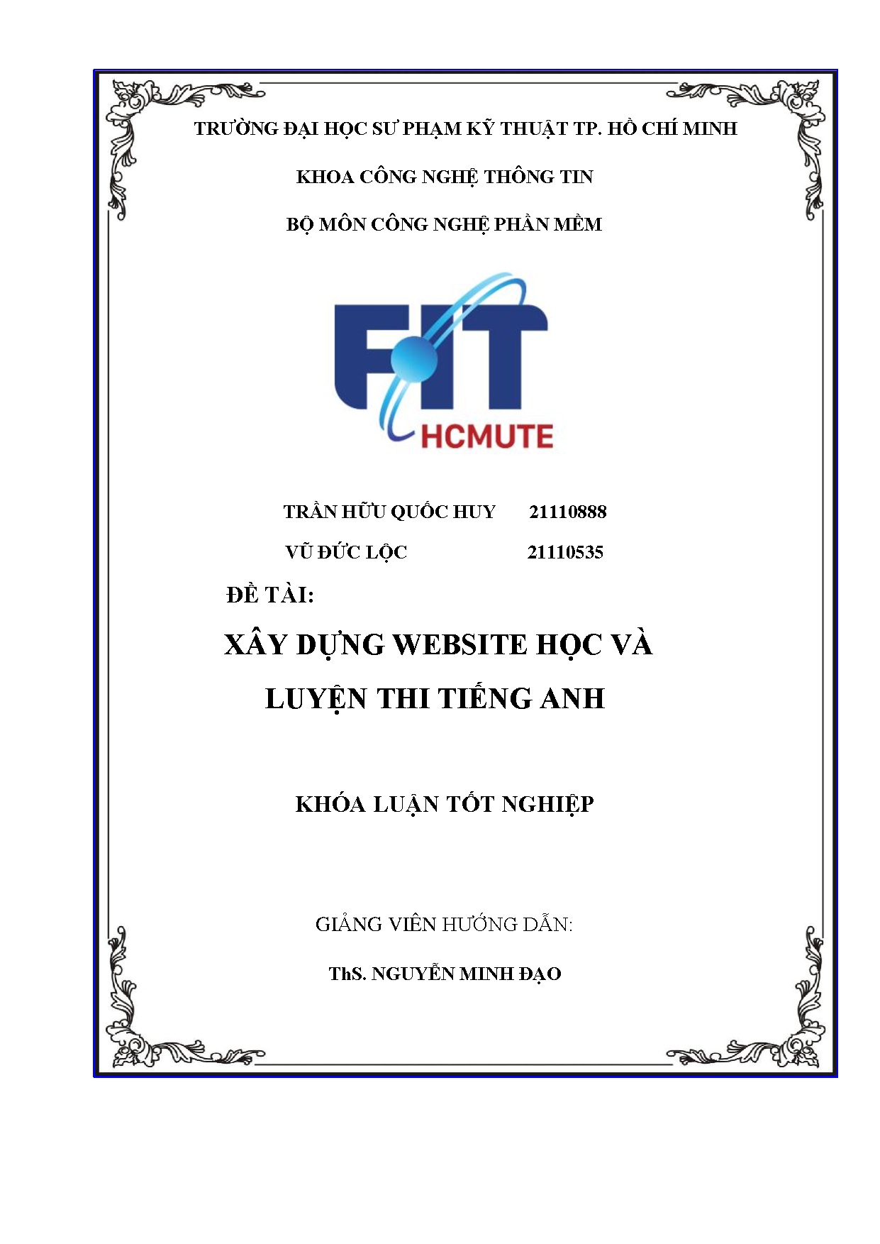 Đồ án tốt nghiệp - Xây dựng website học và luyện thi tiếng Anh