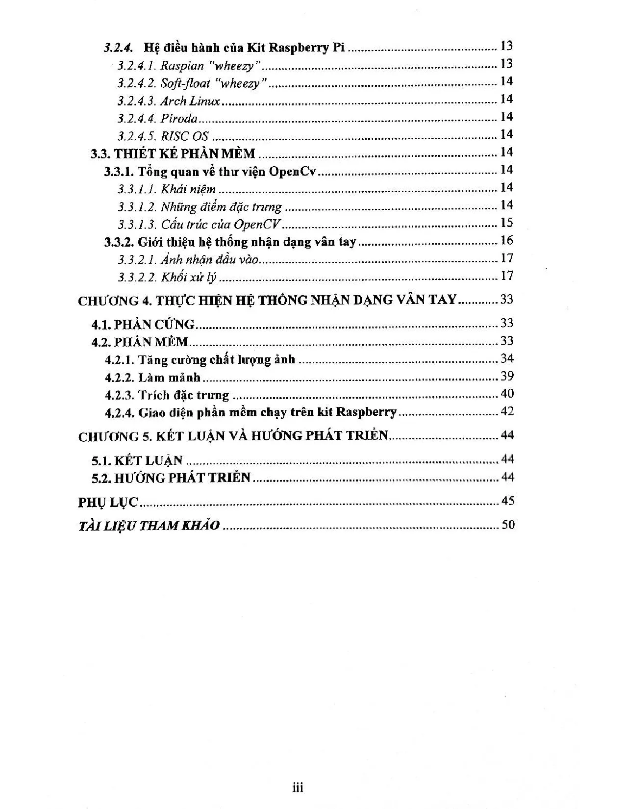 Đồ án tốt nghiệp - Trích đặc trưng dấu vân tay trên kit raspberry - Trang 4