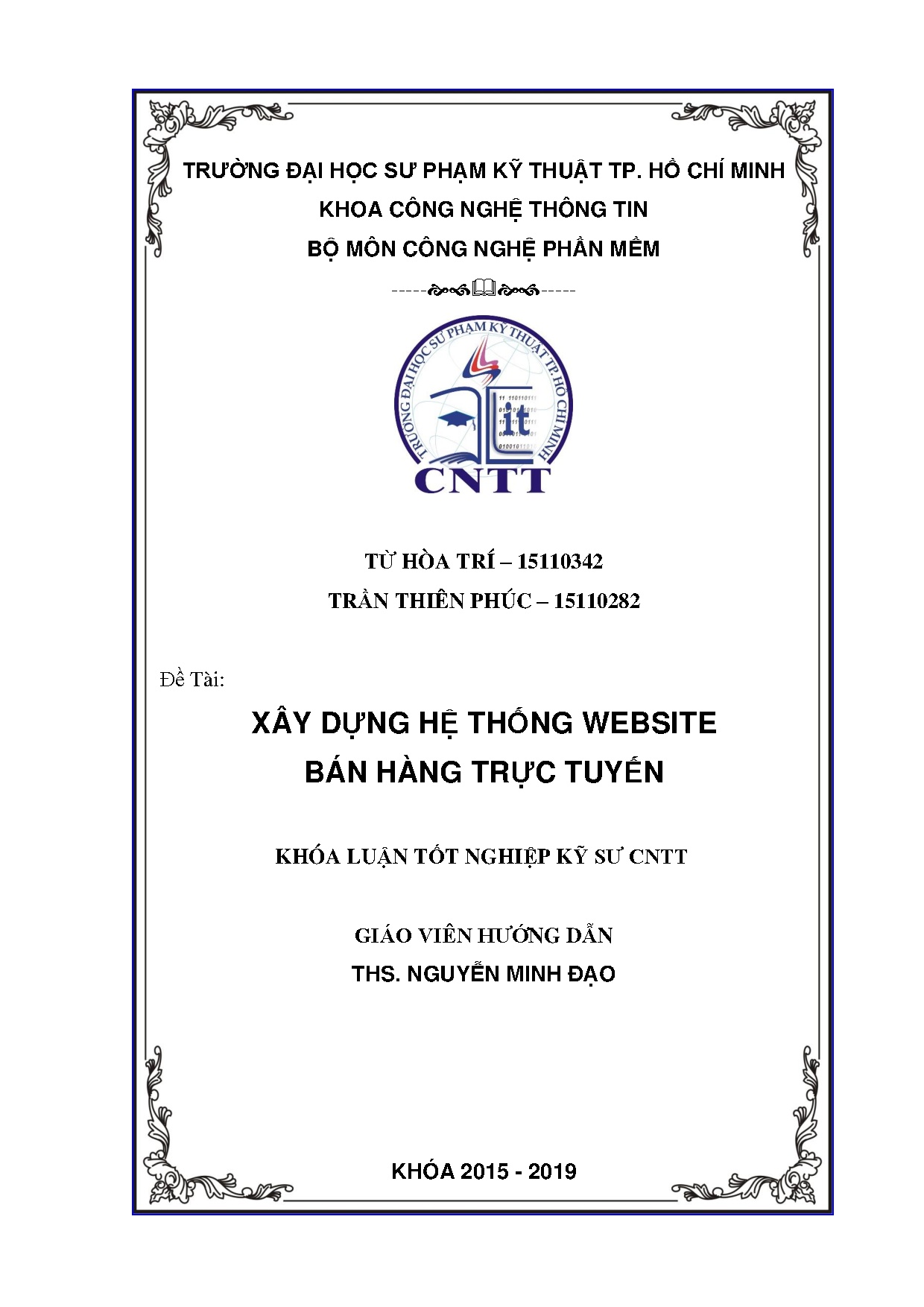 Đồ án tốt nghiệp - Xây dựng hệ thống Website bán hàng trực tuyến