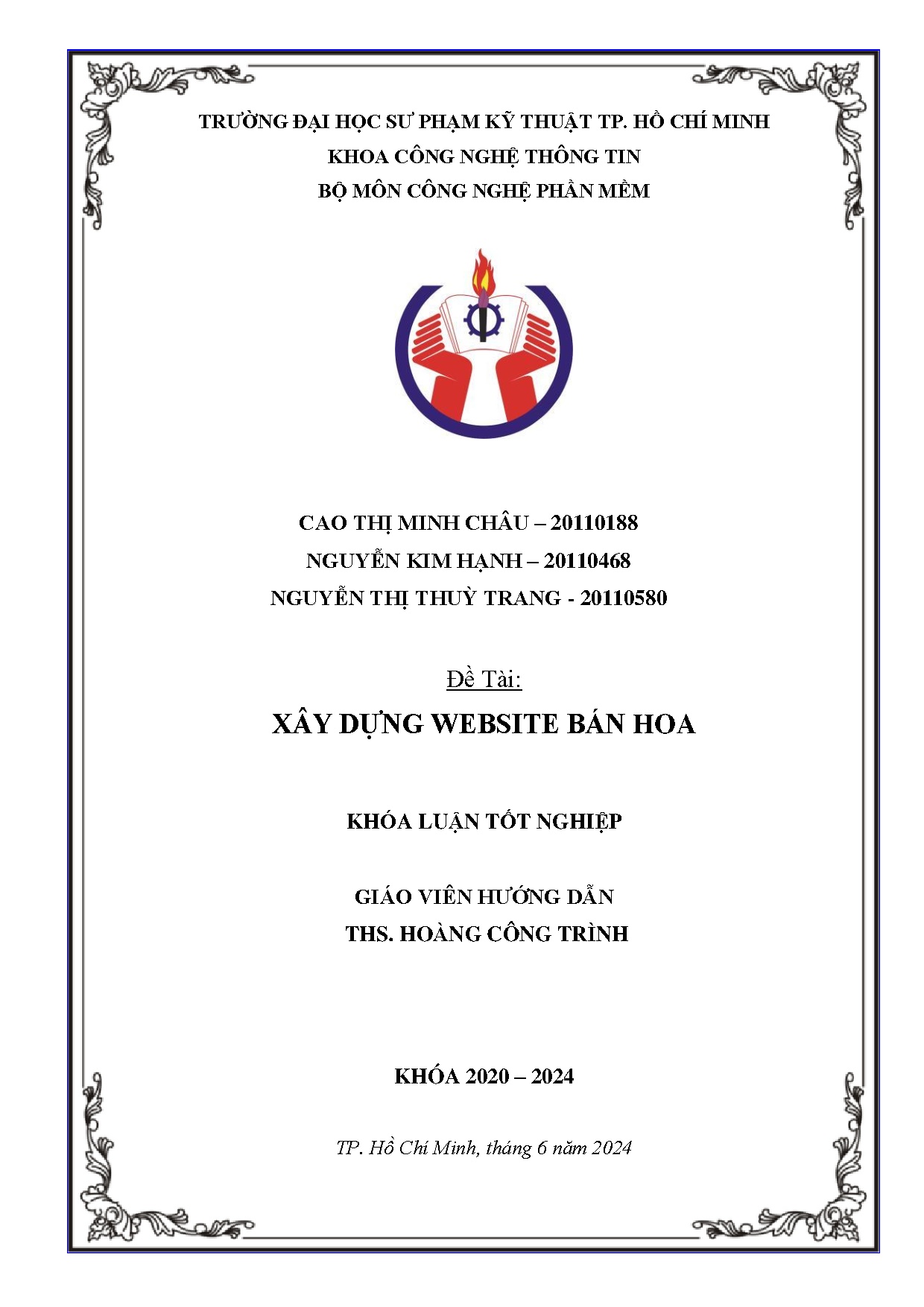 Đồ án tốt nghiệp - Xây dựng website bán hoa