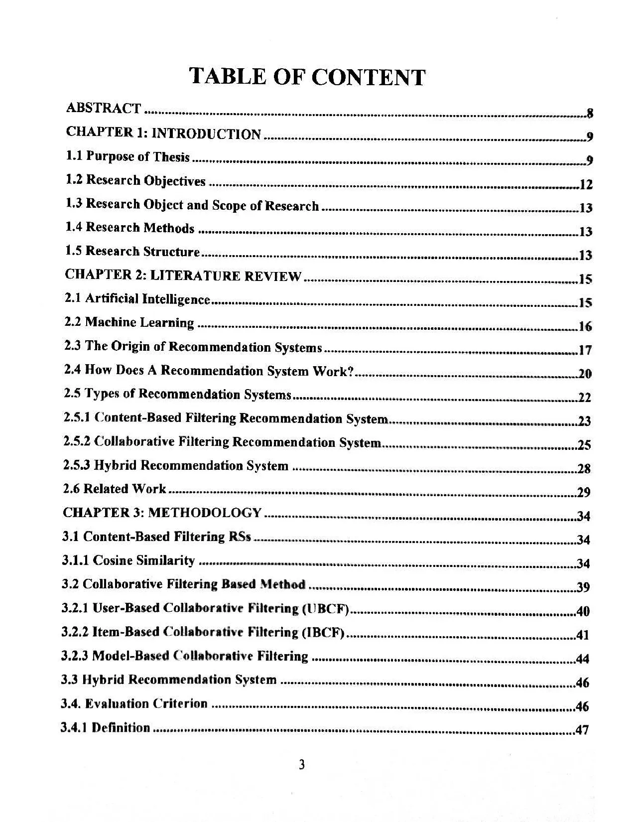 Đồ án tốt nghiệp - the evaluation of various algorithms applied in recommendation systems - Trang 2