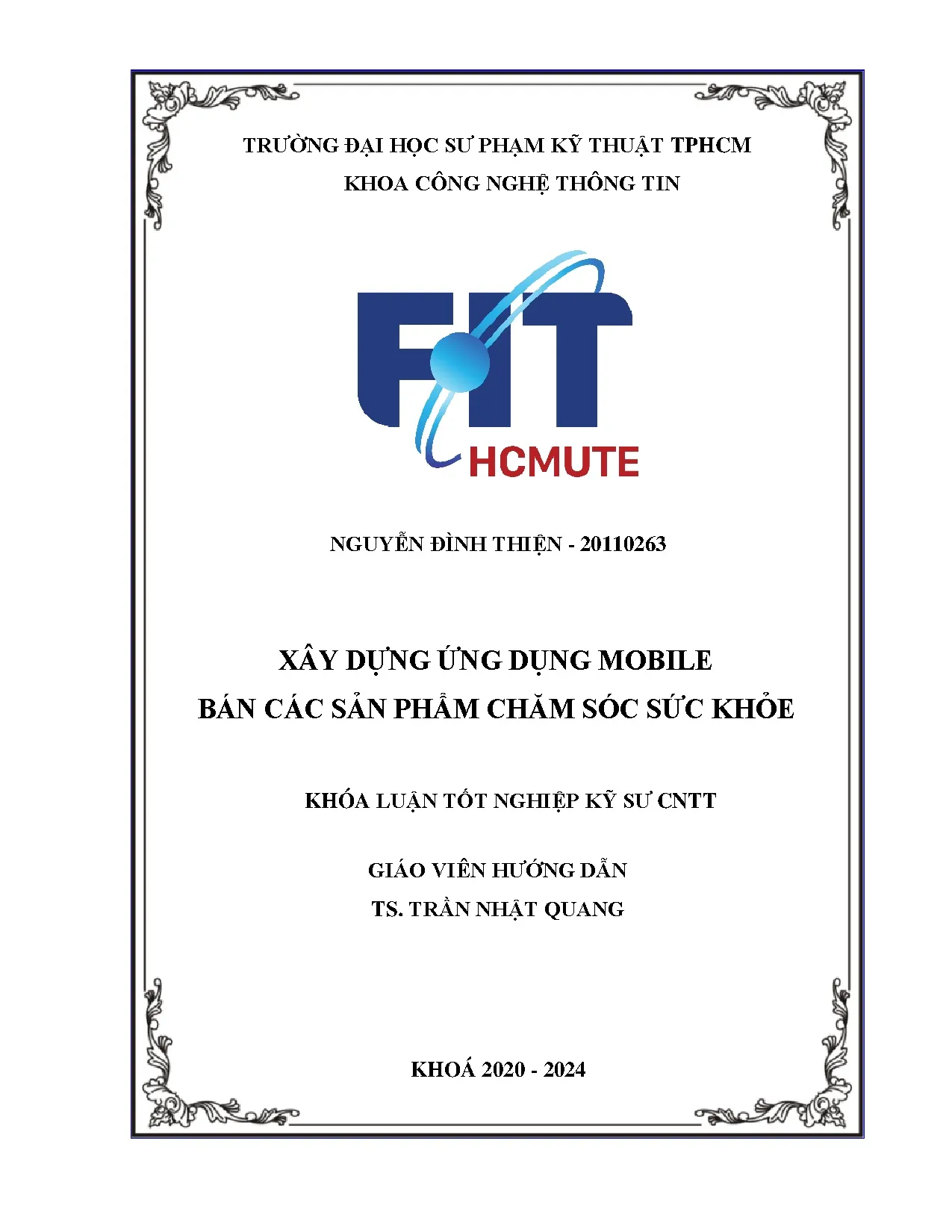 Đồ án tốt nghiệp - Xây dựng ứng dụng Mobile bán các sản phẩm chăm sóc sức khỏe
