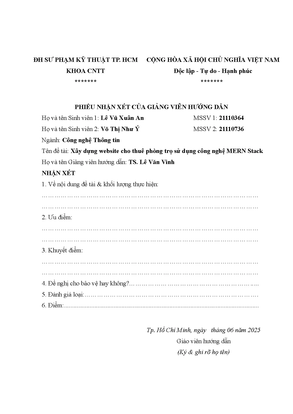 Đồ án tốt nghiệp - Xây dựng Website cho thuê phòng trọ sử dụng công nghệ Mern Stack - Trang 3